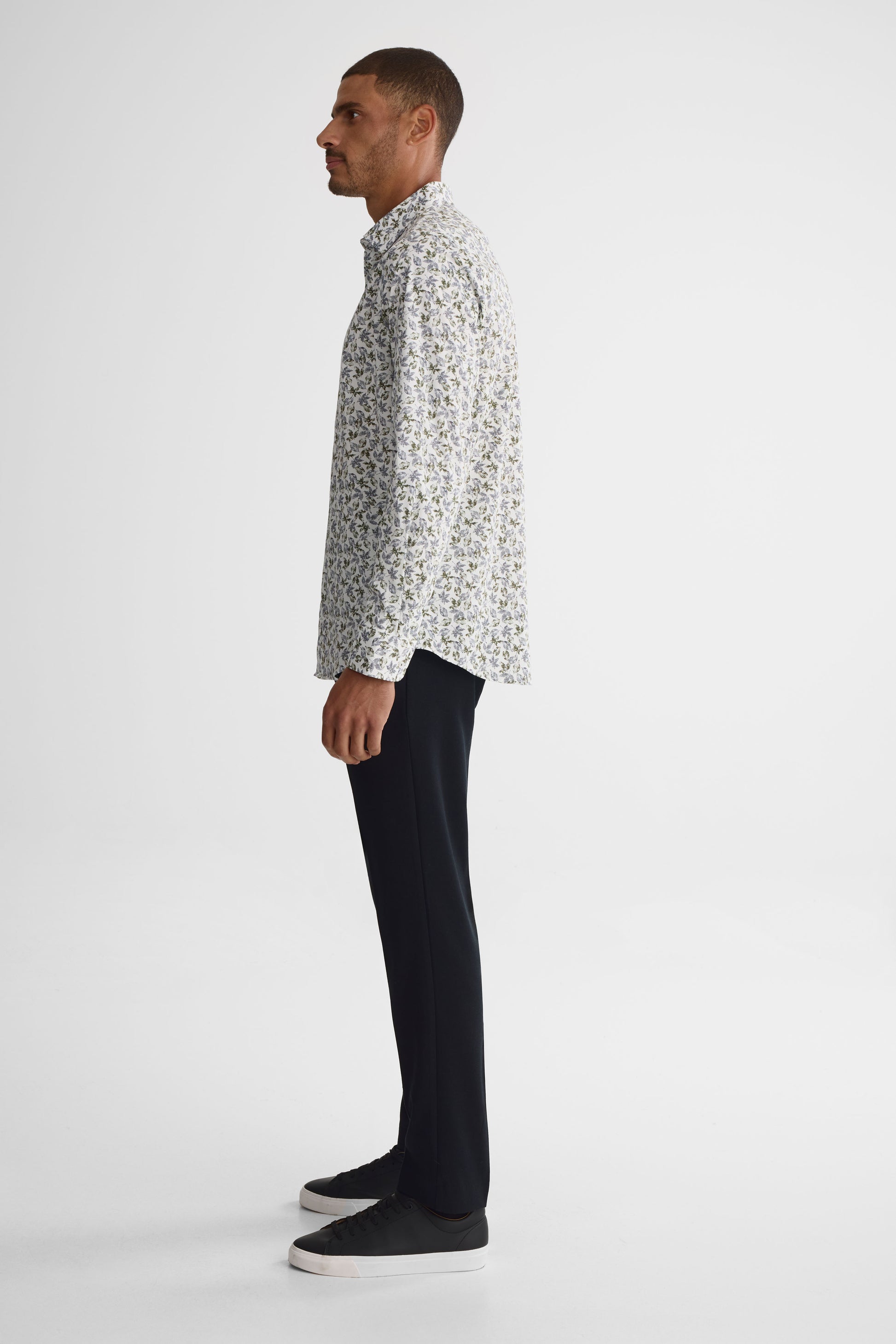 Chemise coupe ajustée - Homme && BLANC MULTI