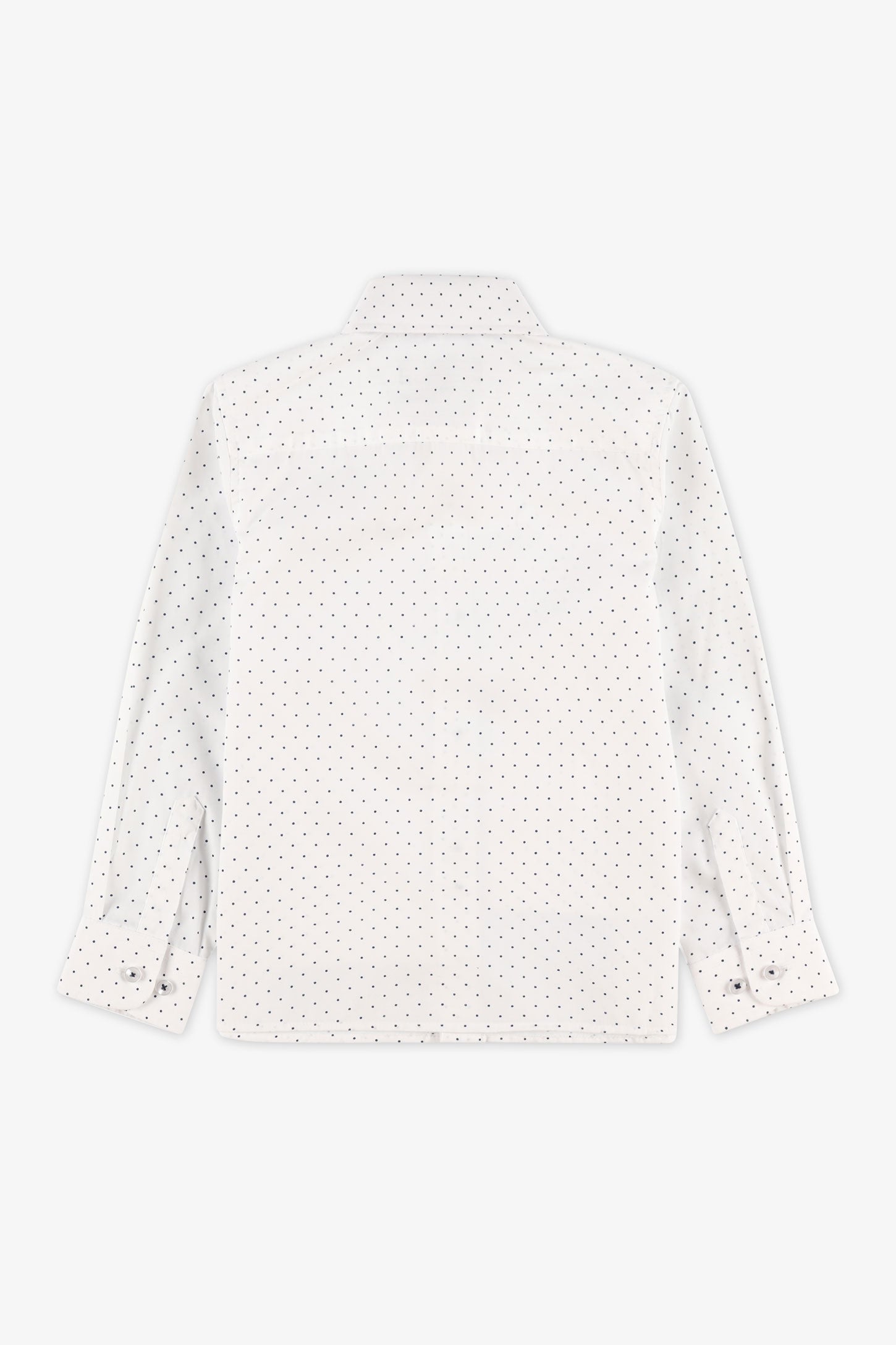 Chemise manches longues en microfibre - Enfant garçon && BLANC
