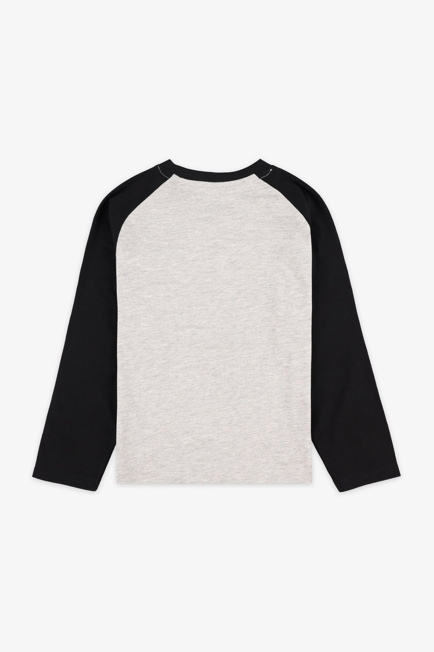 Chandail manches longues coton, 2/20$ - Enfant garçon && MIX GRIS CLAIR