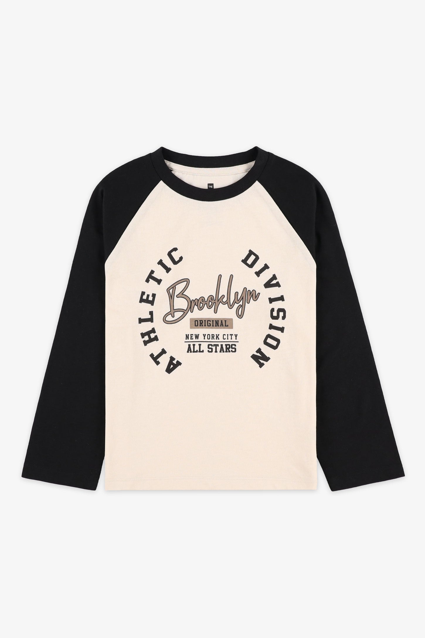 Chandail manches longues, 2/20$ - Enfant garçon && BEIGE