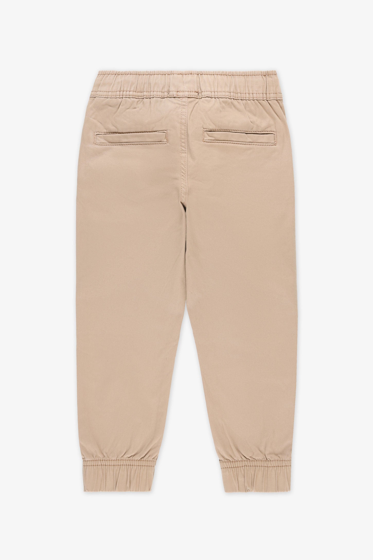 Pantalon jogger en twill, 2/40$ - Enfant garçon && TAUPE