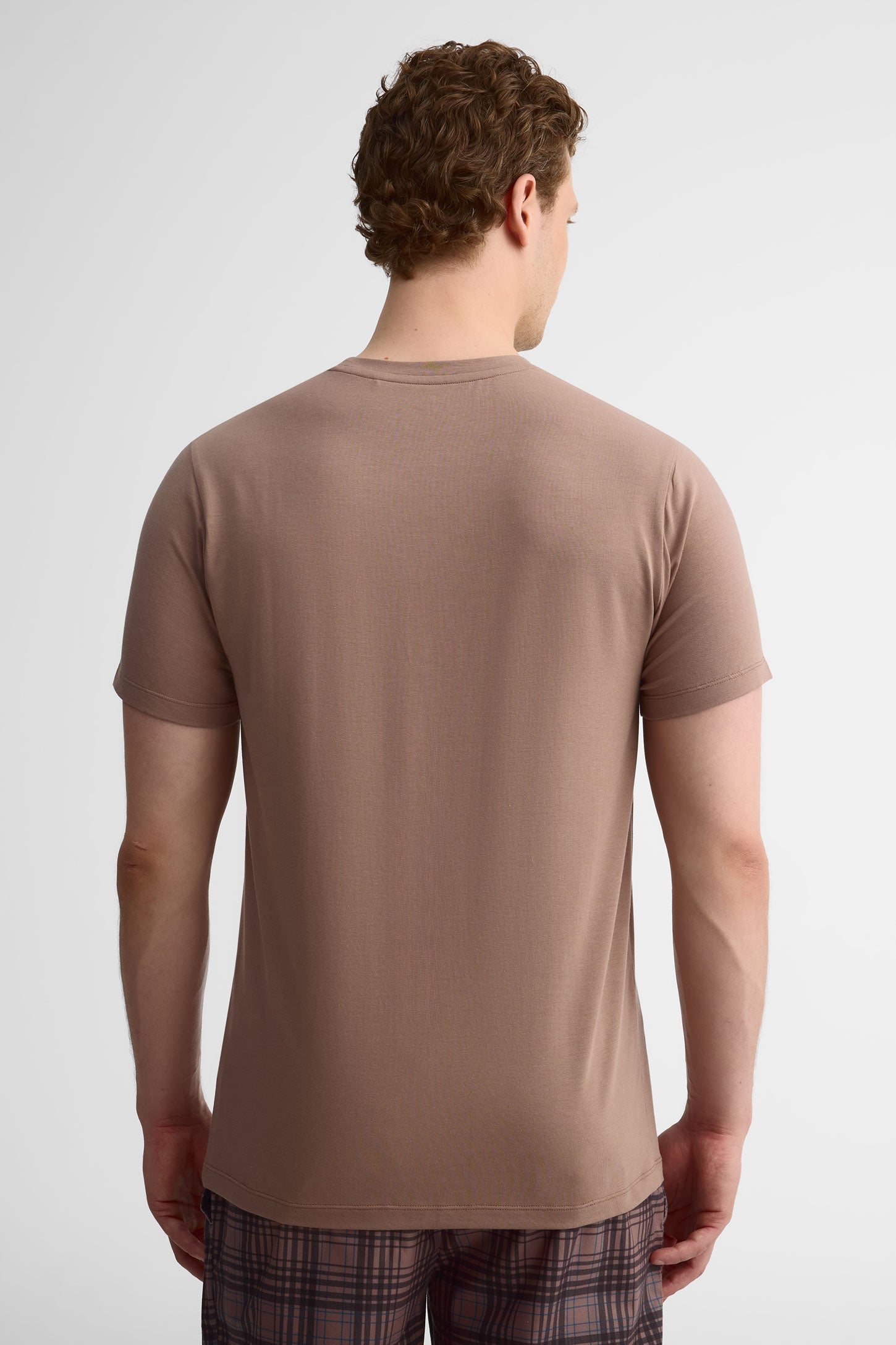 T-shirt pyjama en modal, 2/40$ - Homme && TAUPE