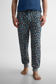 Pantalon jogger pyjama, 2/40$ - Homme && BLEU MULTI