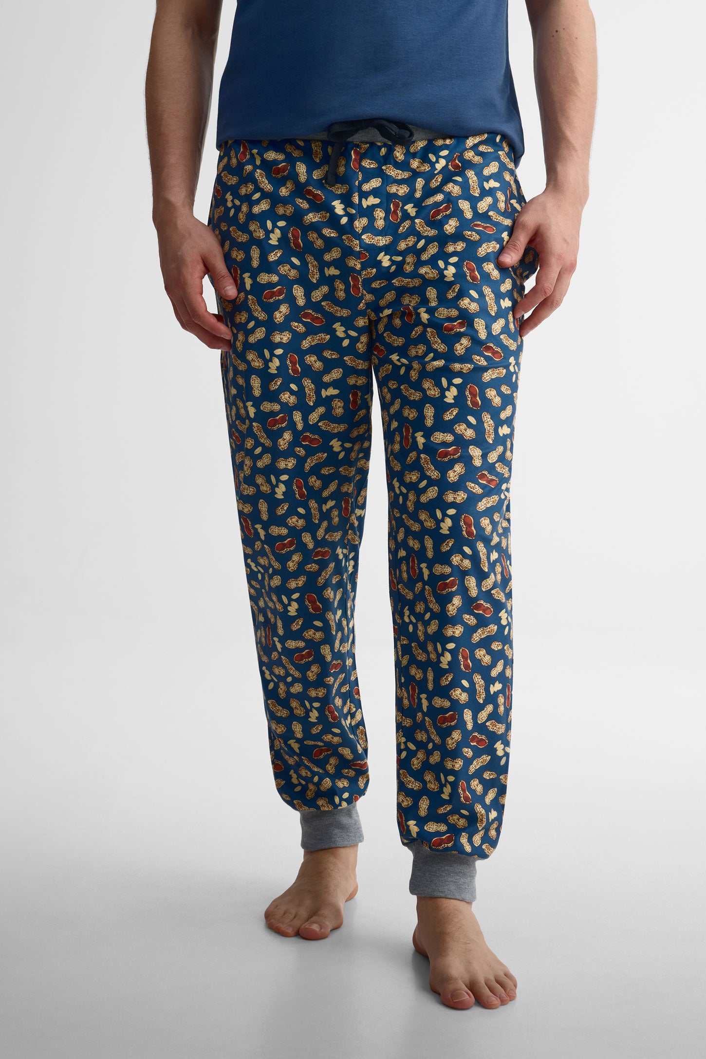 Pantalon jogger pyjama, 2/40$ - Homme && BLEU MULTI