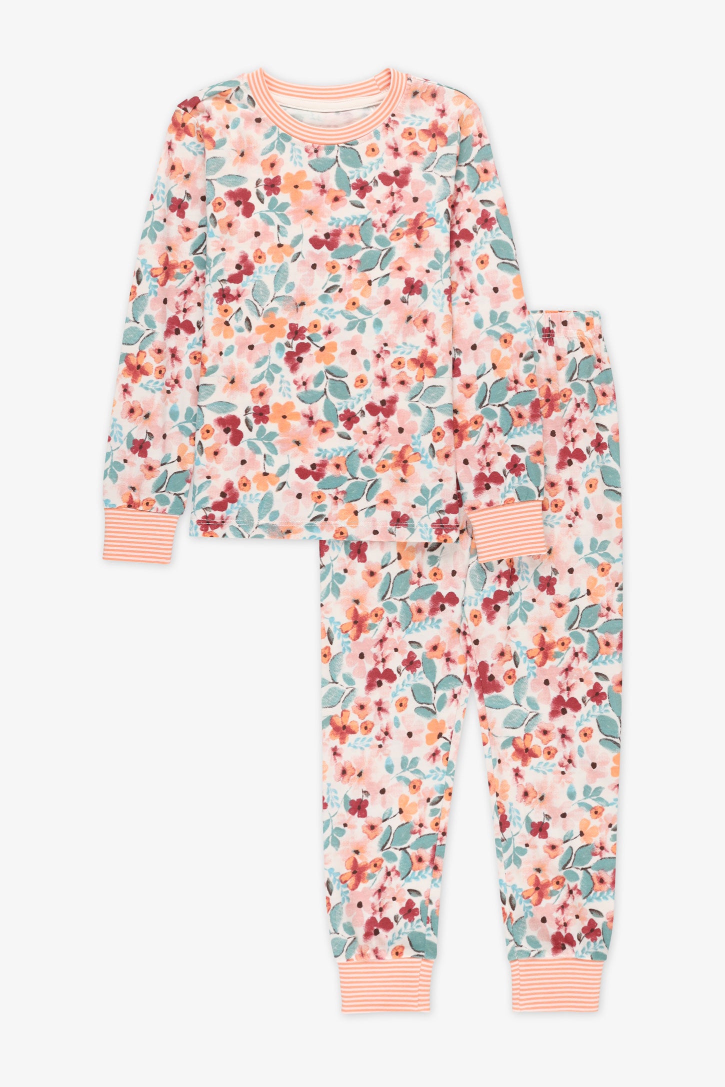 Ensemble pyjama 2-pièces, 2/35$ - Enfant fille && ROSE MULTI
