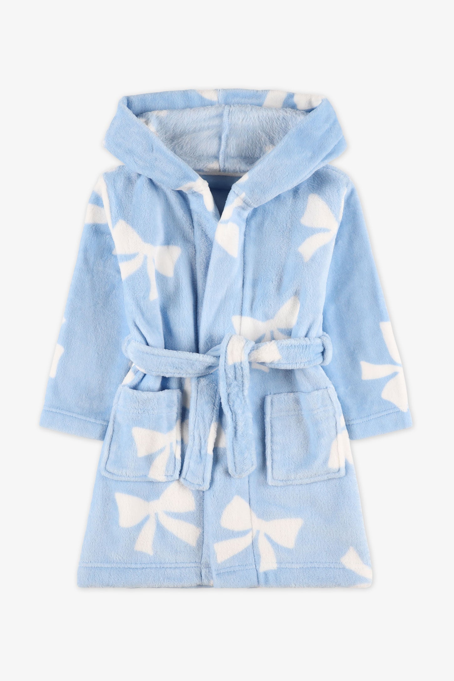 Robe de chambre à capuchon - Enfant fille && BLEU MULTI