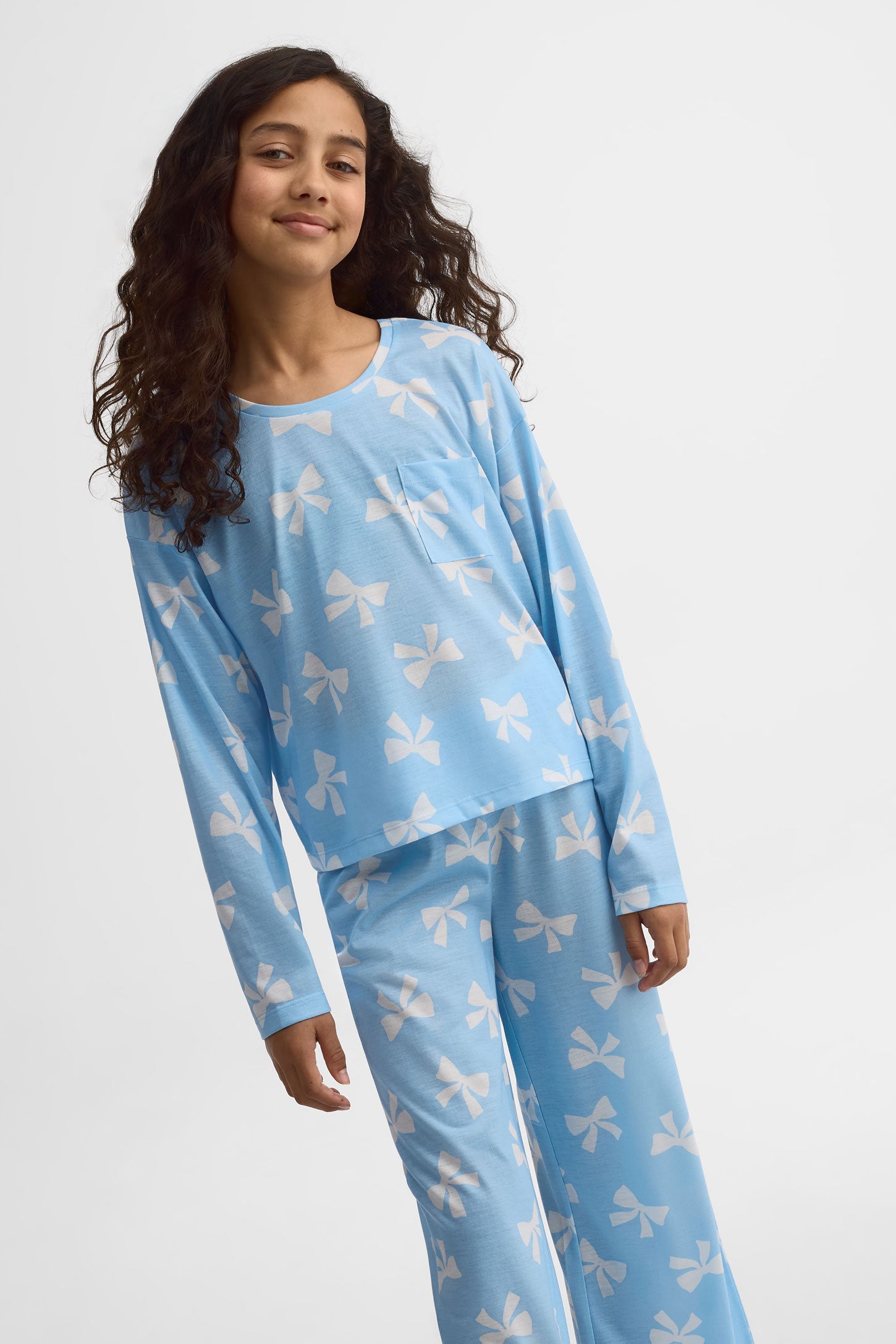 Ensemble pyjama 2 pièces 2/40$ – Ado fille && BLEU MULTI