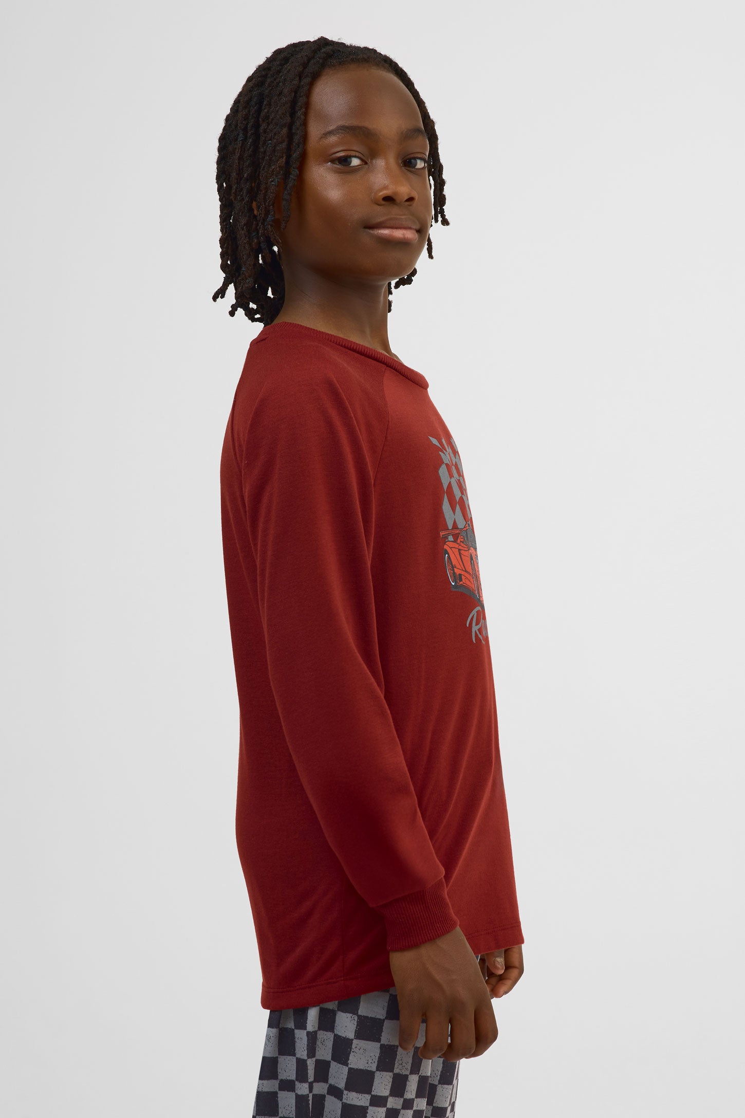 Haut Pyjama graphique – Ado garçon && BOURGOGNE