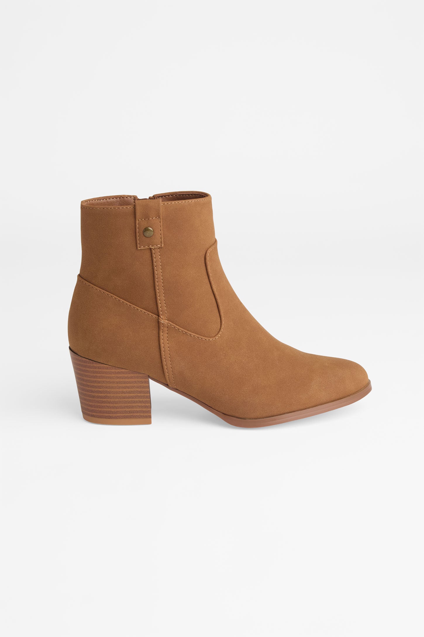 Bottes en faux suède - Femme && BRONZÉ