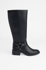 Bottes haute en nubuck - Femme && NOIR