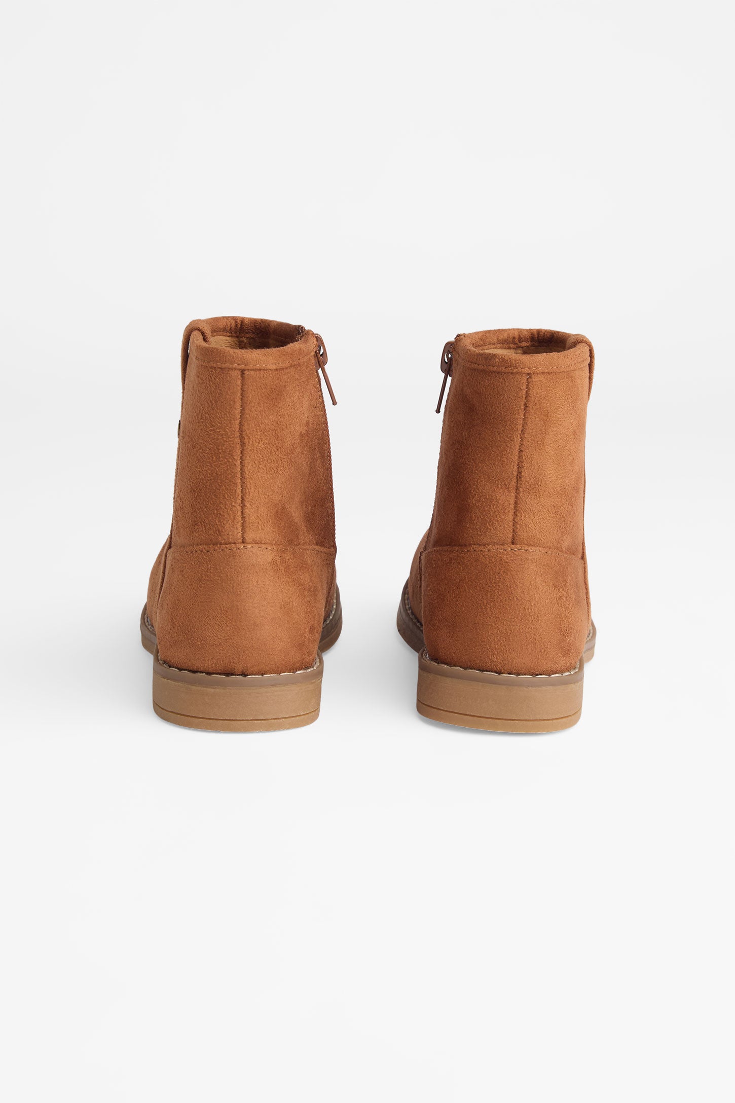 Bottillons style western en faux suède - Enfant fille && BRONZÉ