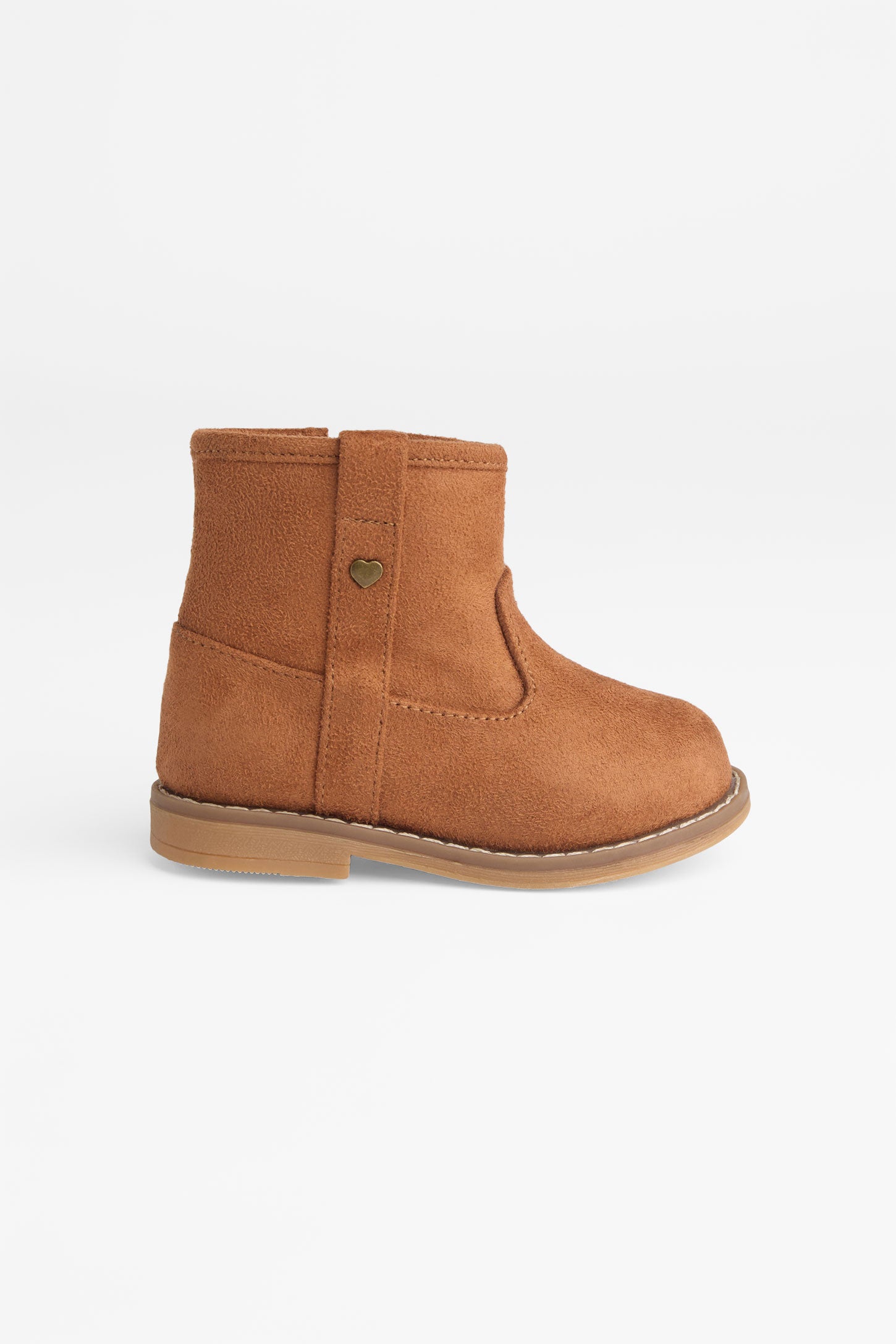 Bottillons style western en faux suède - Bébé fille && BRONZÉ