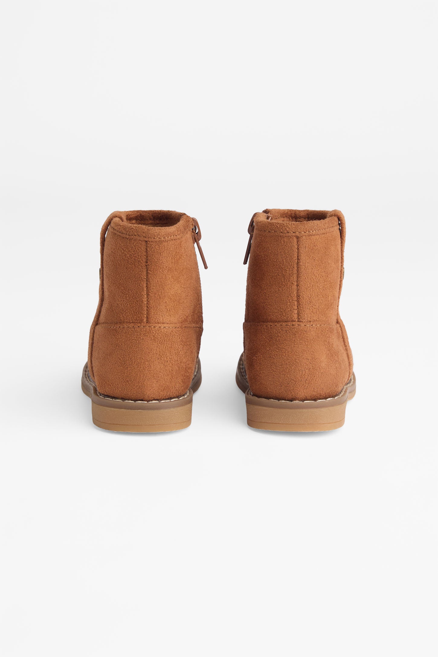 Bottillons style western en faux suède - Bébé fille && BRONZÉ