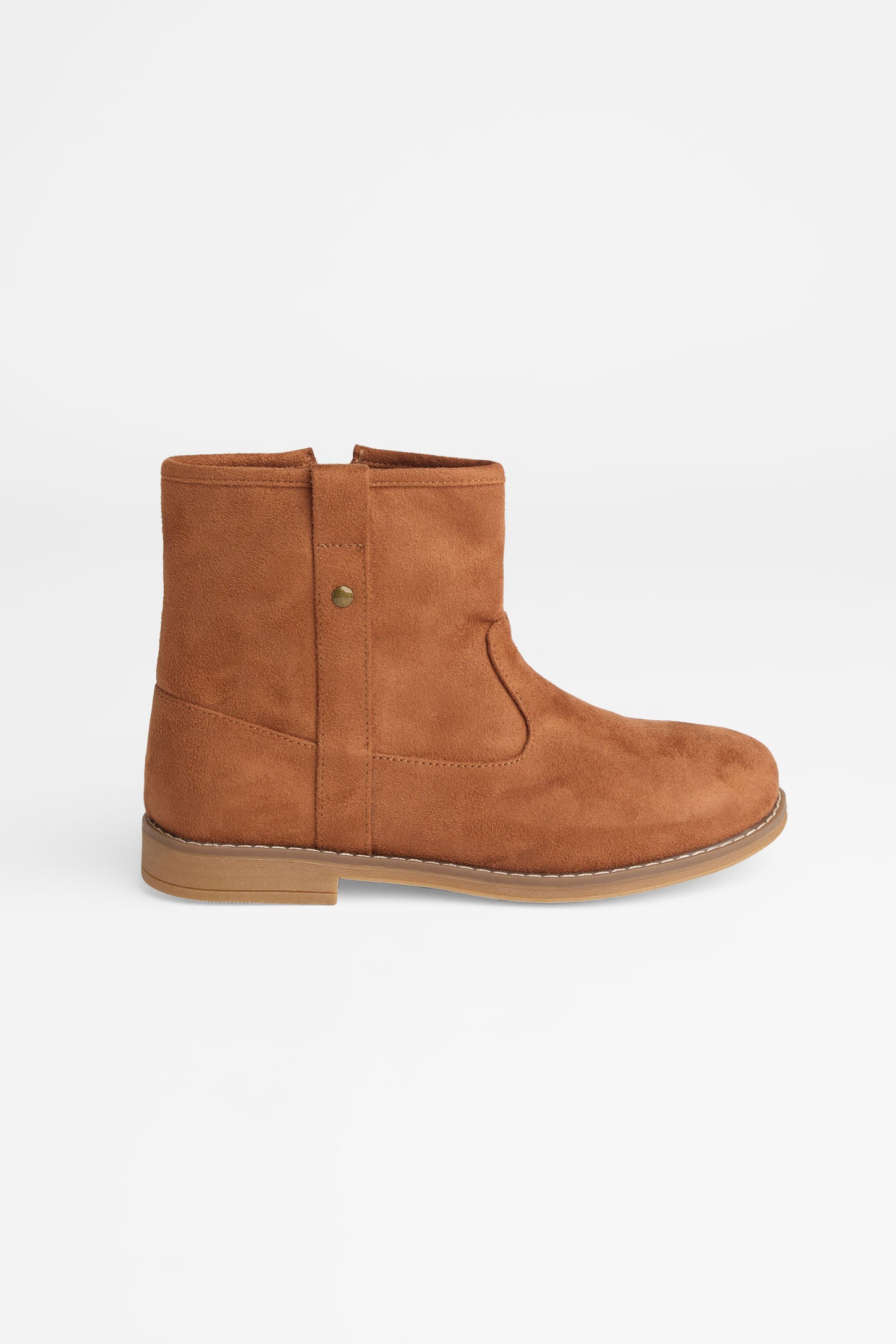 Botillons style western en faux suède - Ado fille && BRONZÉ