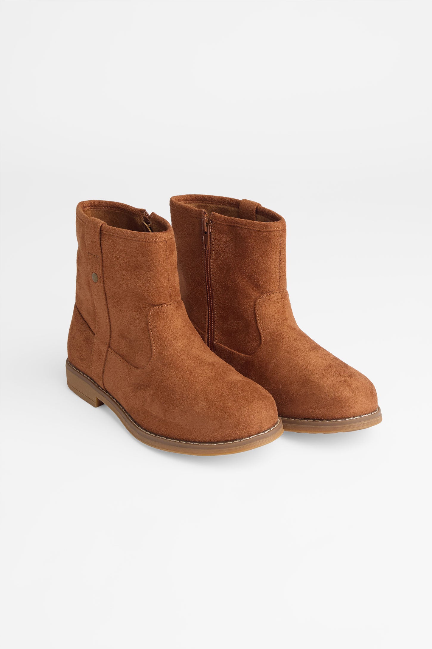 Botillons style western en faux suède - Ado fille && BRONZÉ
