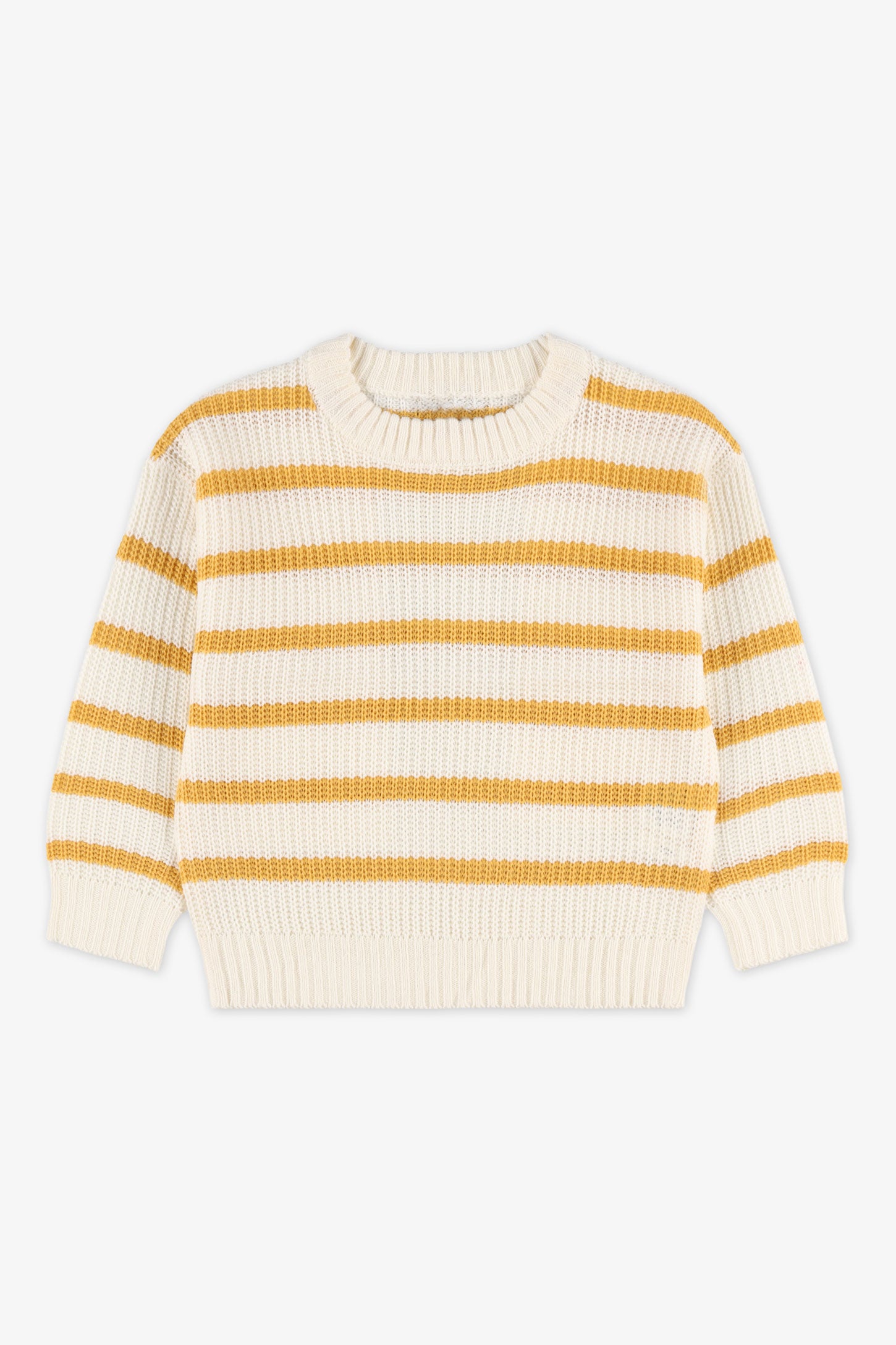 Chandail tricot à rayures – Enfant fille && BLANC CASSÉ/MULTI