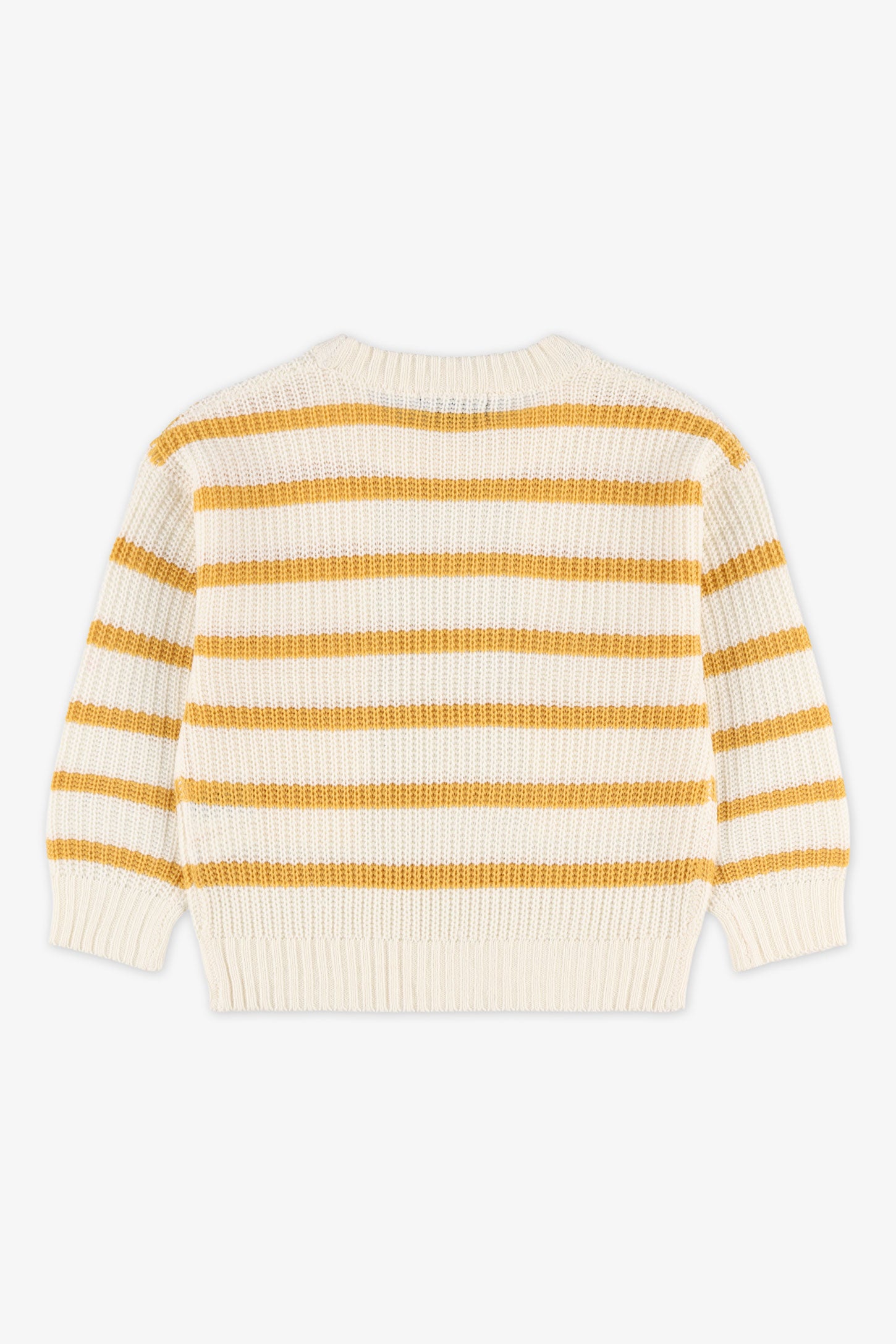 Chandail tricot à rayures – Enfant fille && BLANC CASSÉ/MULTI