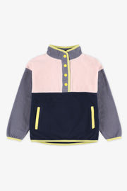 Chandail col montant mircopolaire - Enfant fille && GRIS