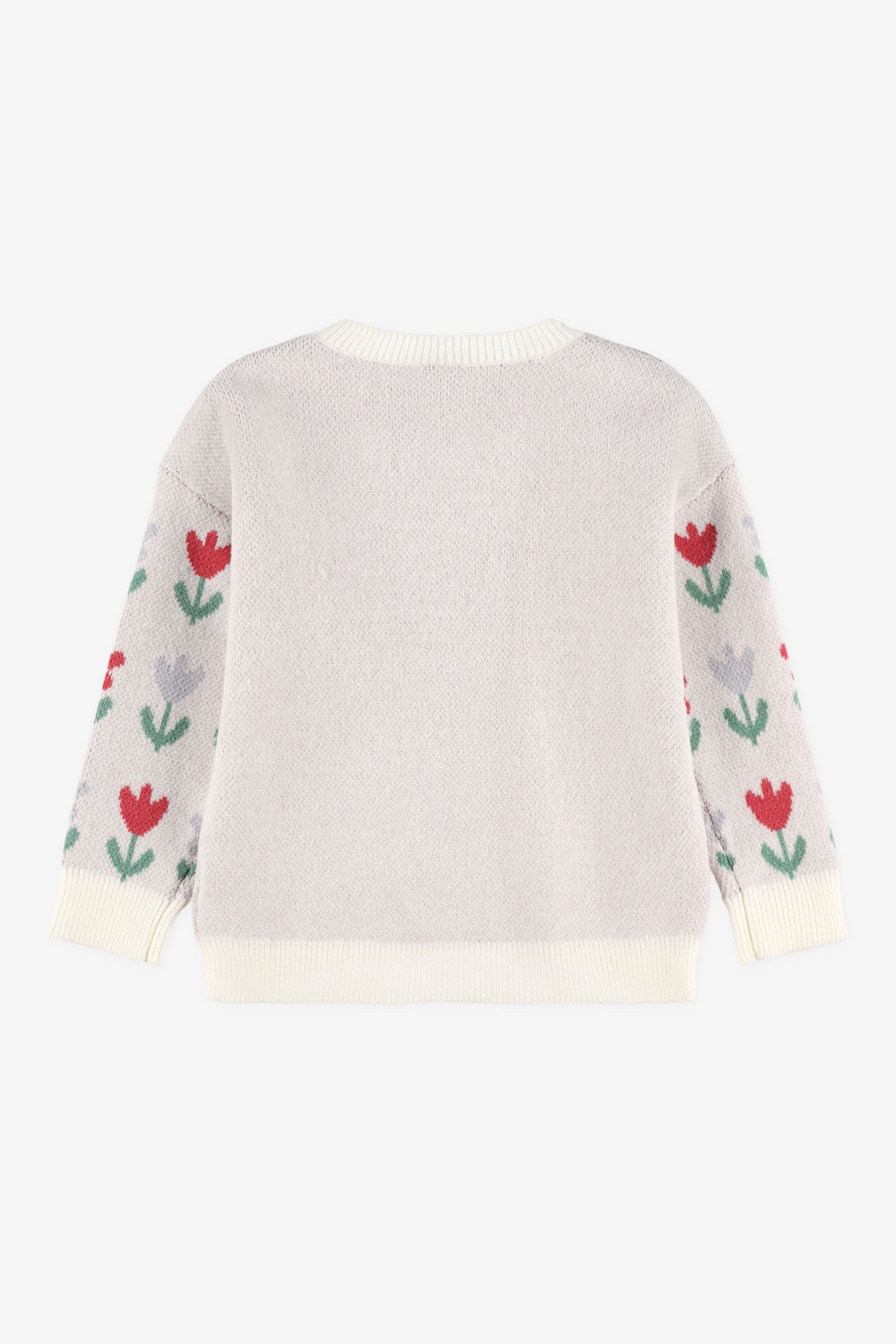 Chandail tricot jacquard - Bébé fille && BLANC CASSÉ/MULTI