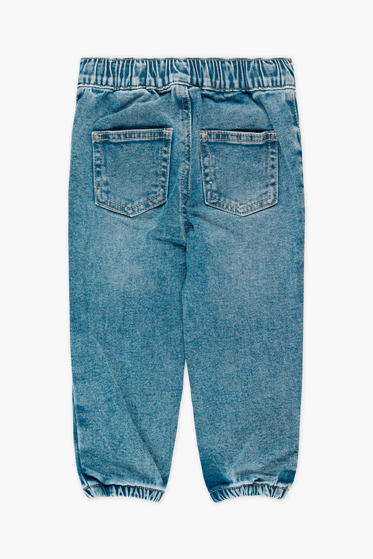 Jeans style jogger en denim - Bébé fille && DENIM MOYEN
