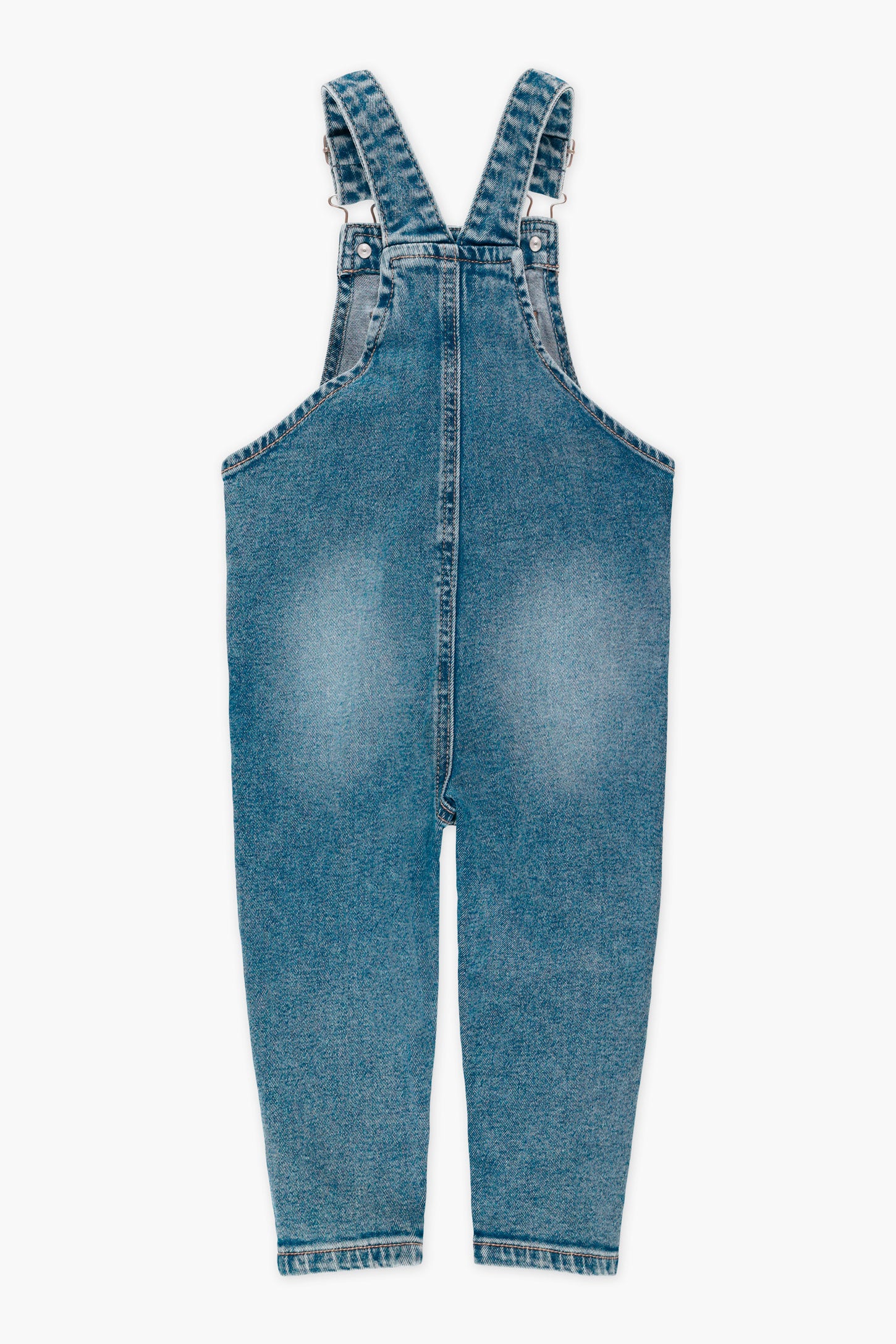 Salopette en jeans, 2T-3T - Bébé fille && DENIM MOYEN
