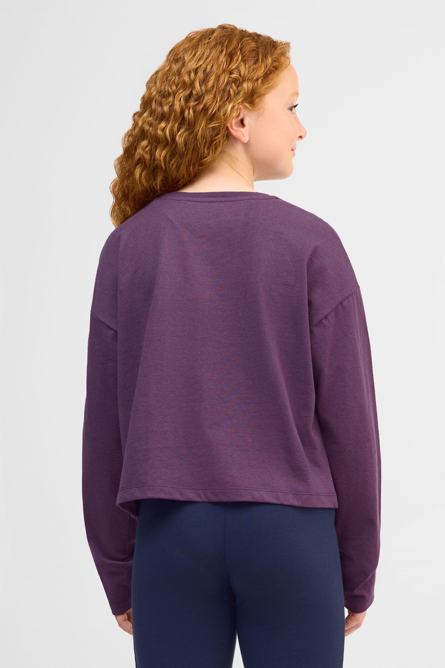 Chandail avec graphique - Ado fille && AUBERGINE