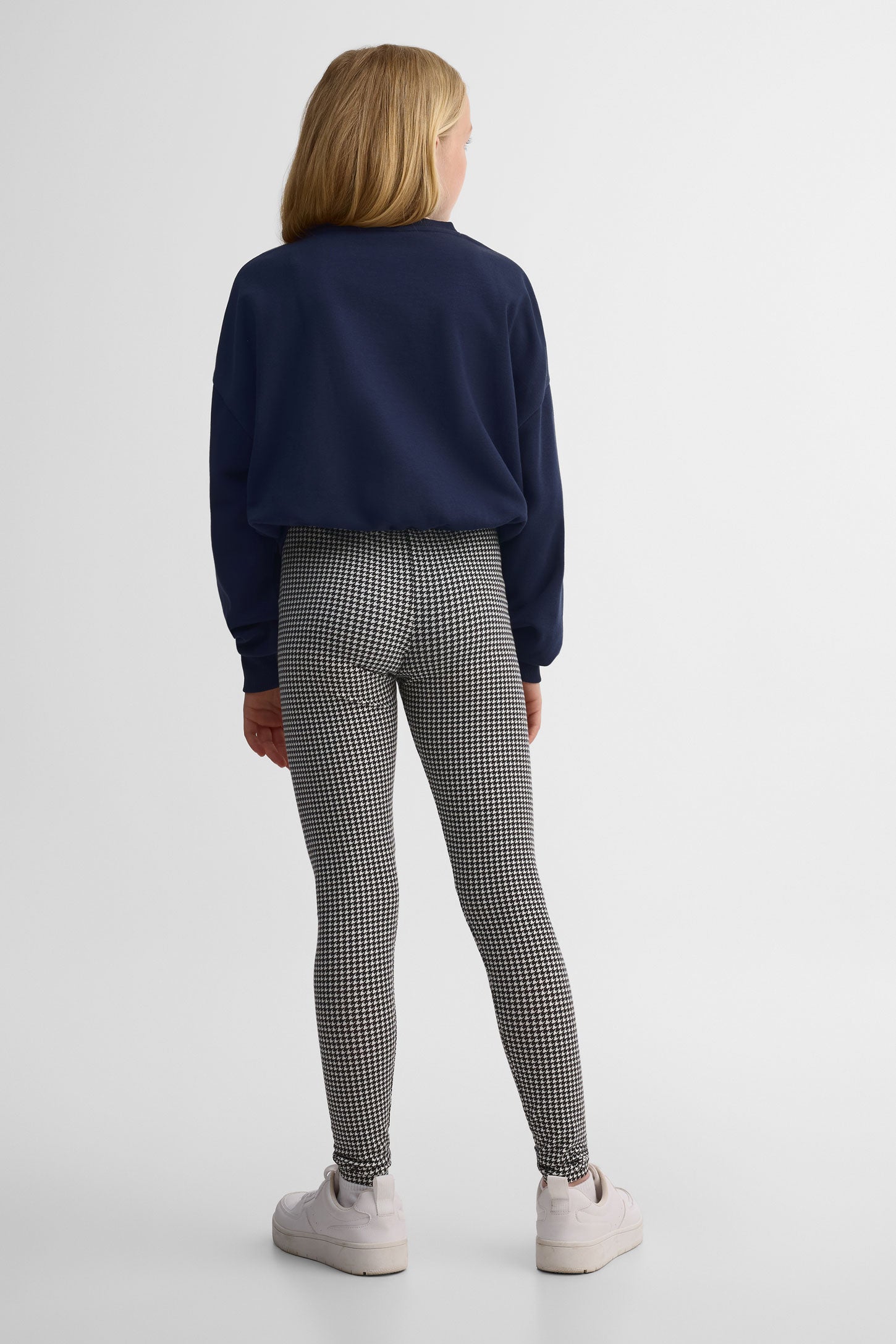 Legging élastique à carreaux 2/25$ - Ado fille && BLANC CASSÉ/MULTI