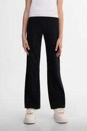 Legging jambe évasée uni 2/25$- Ado fille && NOIR