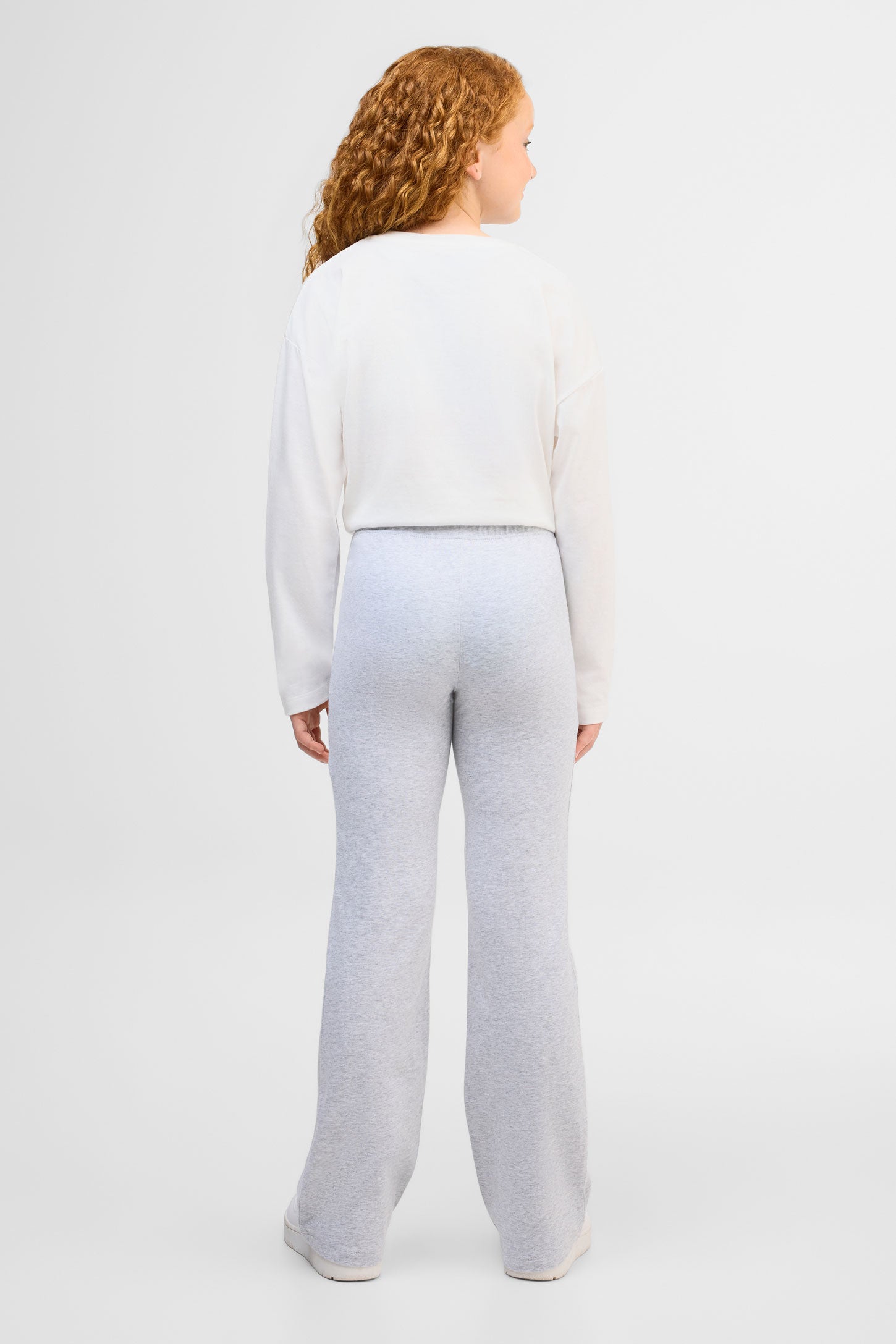 Legging jambe évasée uni 2/25$- Ado fille && GRIS MIXTE