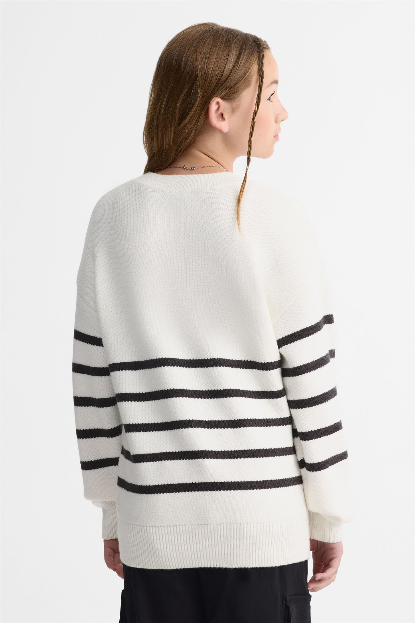 Chandail léger - Ado fille && BLANC CASSÉ/MULTI