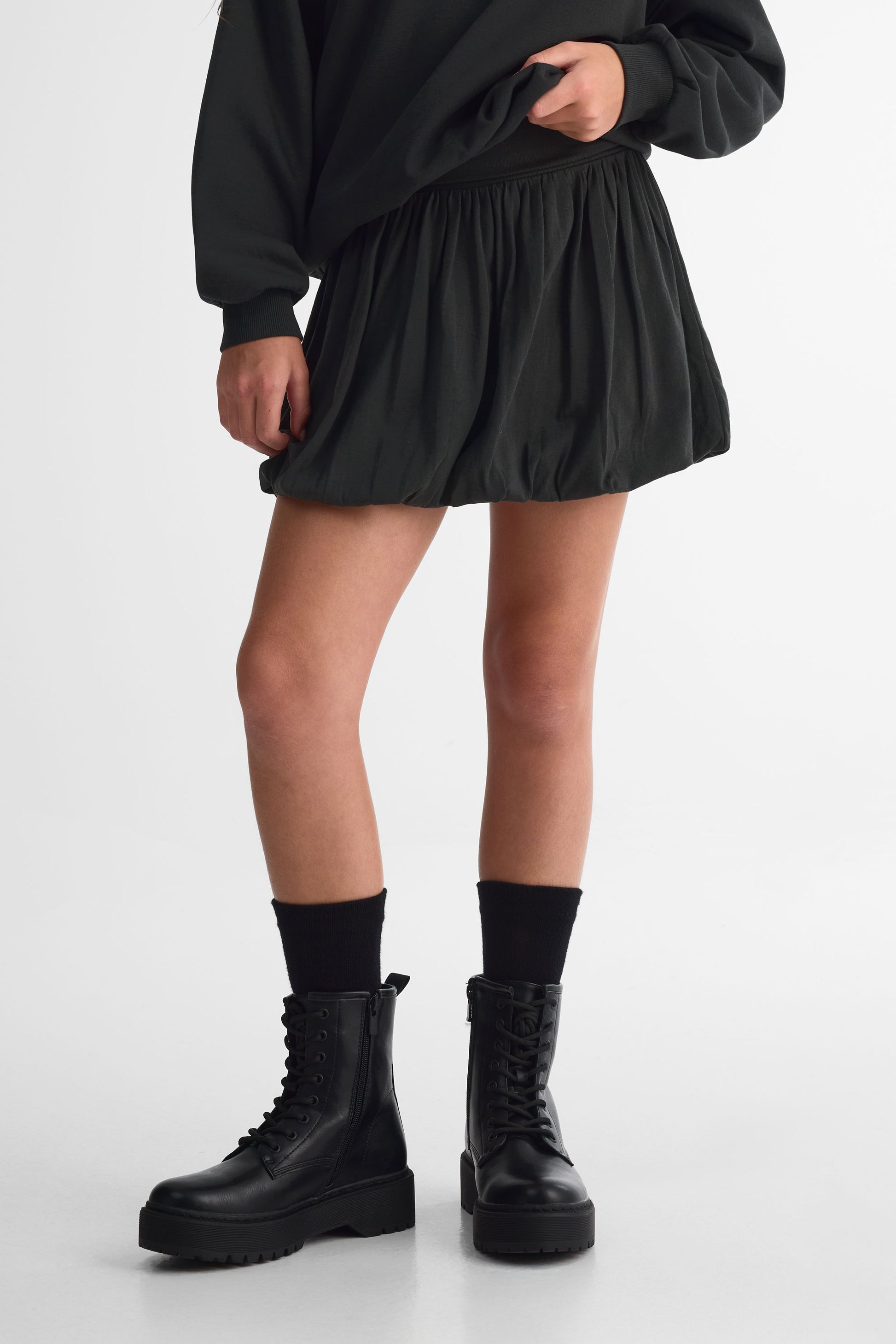 Jupe en jersey - Ado fille && NOIR