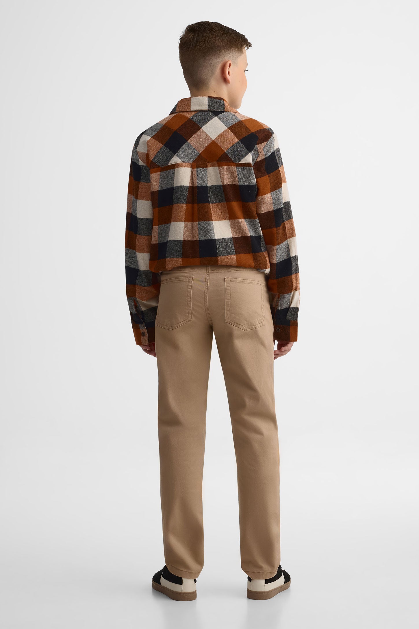 Pantalon coupe ajustée en twill - Ado garçon 2/50$ && TAUPE