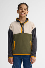 Chandail col montant micropolaire - Ado garçon && BEIGE