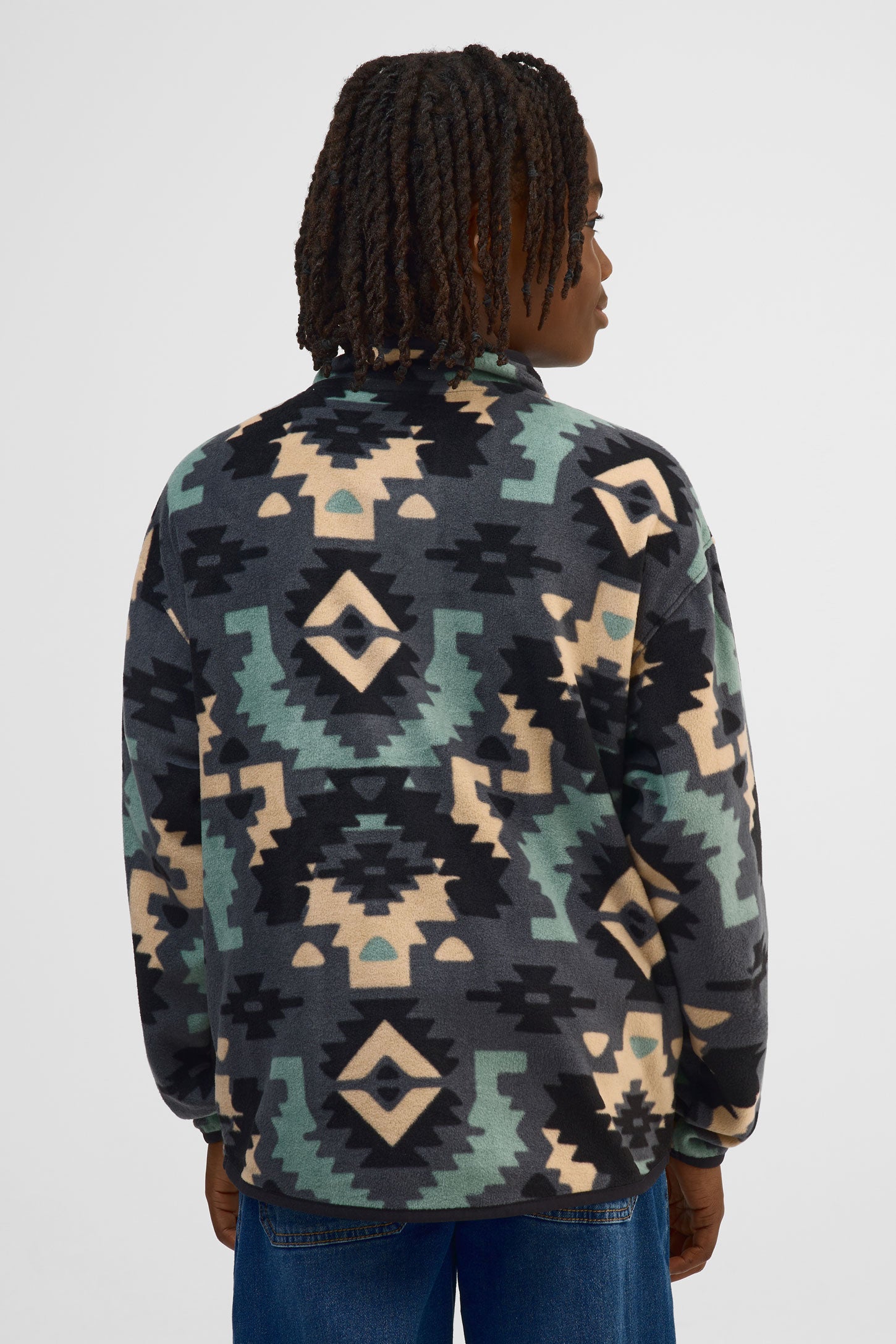 Chandail ouaté color block - Ado garçon && CHARBON/MULTI