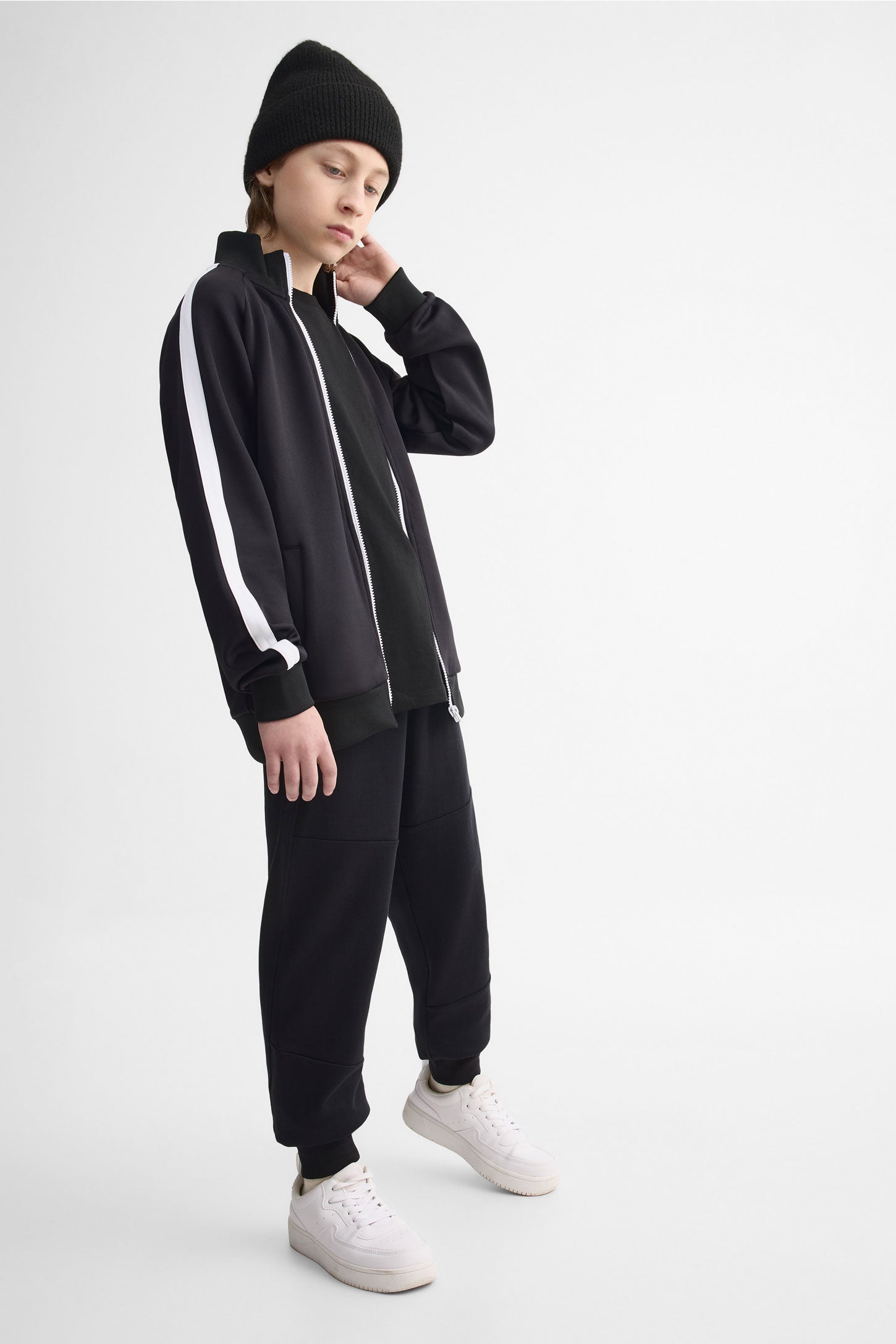 Veste col montant ouaté - Ado garçon && NOIR