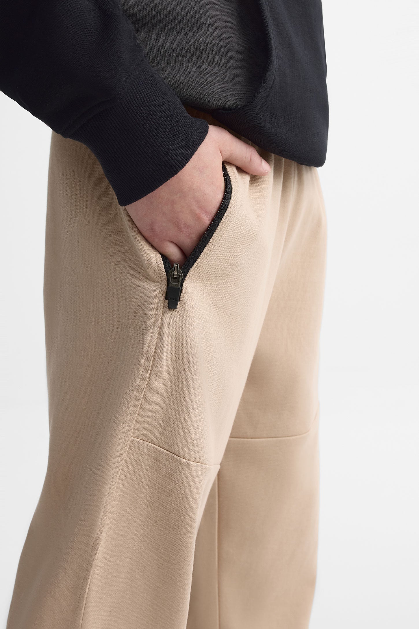 Pantalon jogger ouaté - Ado garçon && BEIGE