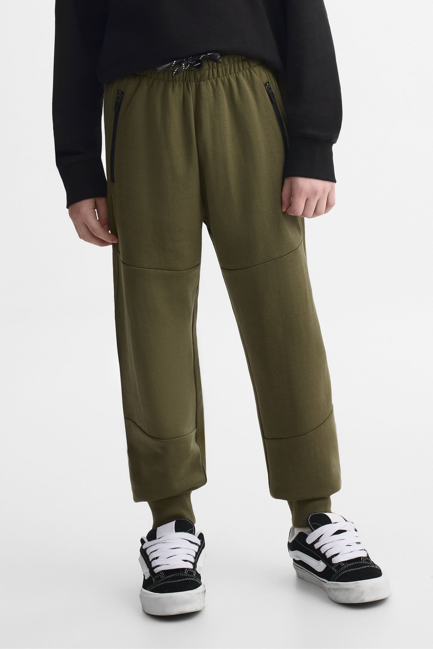 Pantalon jogger ouaté - Ado garçon && KAKI