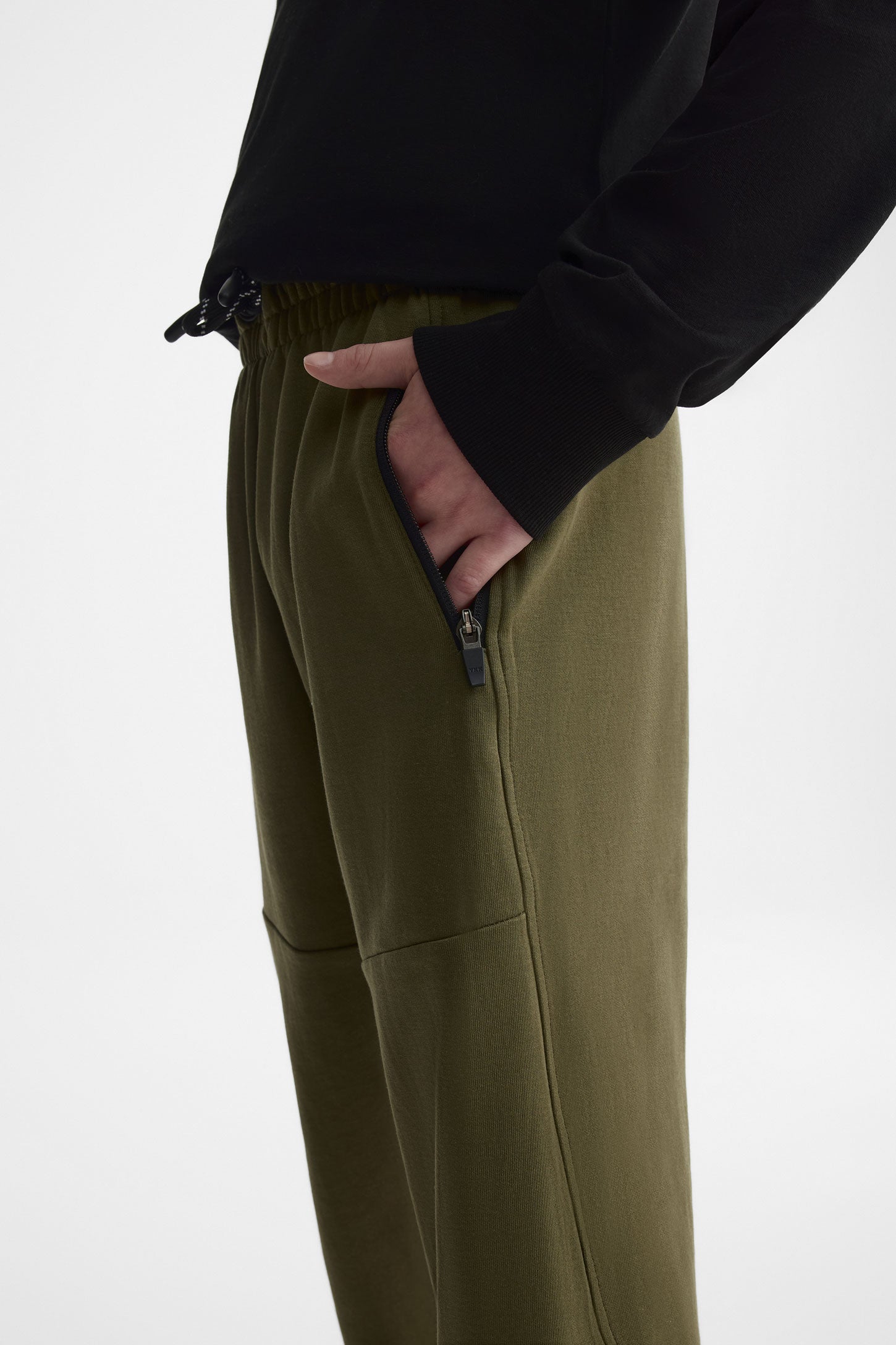 Pantalon jogger ouaté - Ado garçon && KAKI
