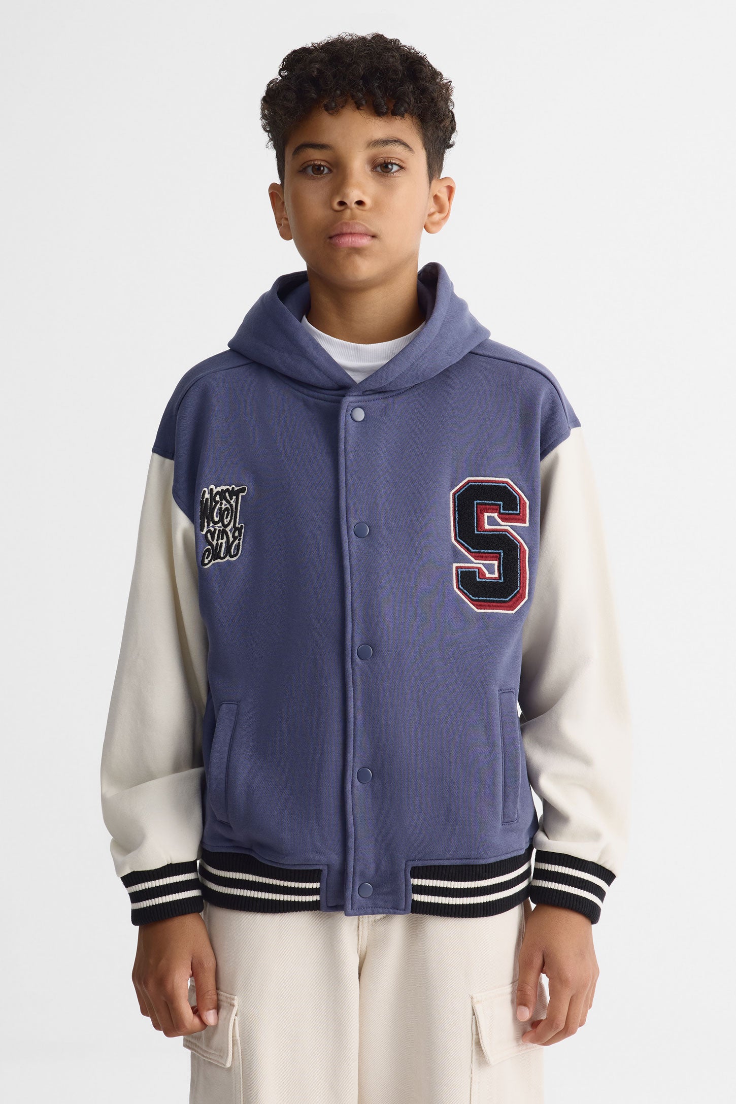 Veste bomber à capuchon – Ado garçon && MARIN