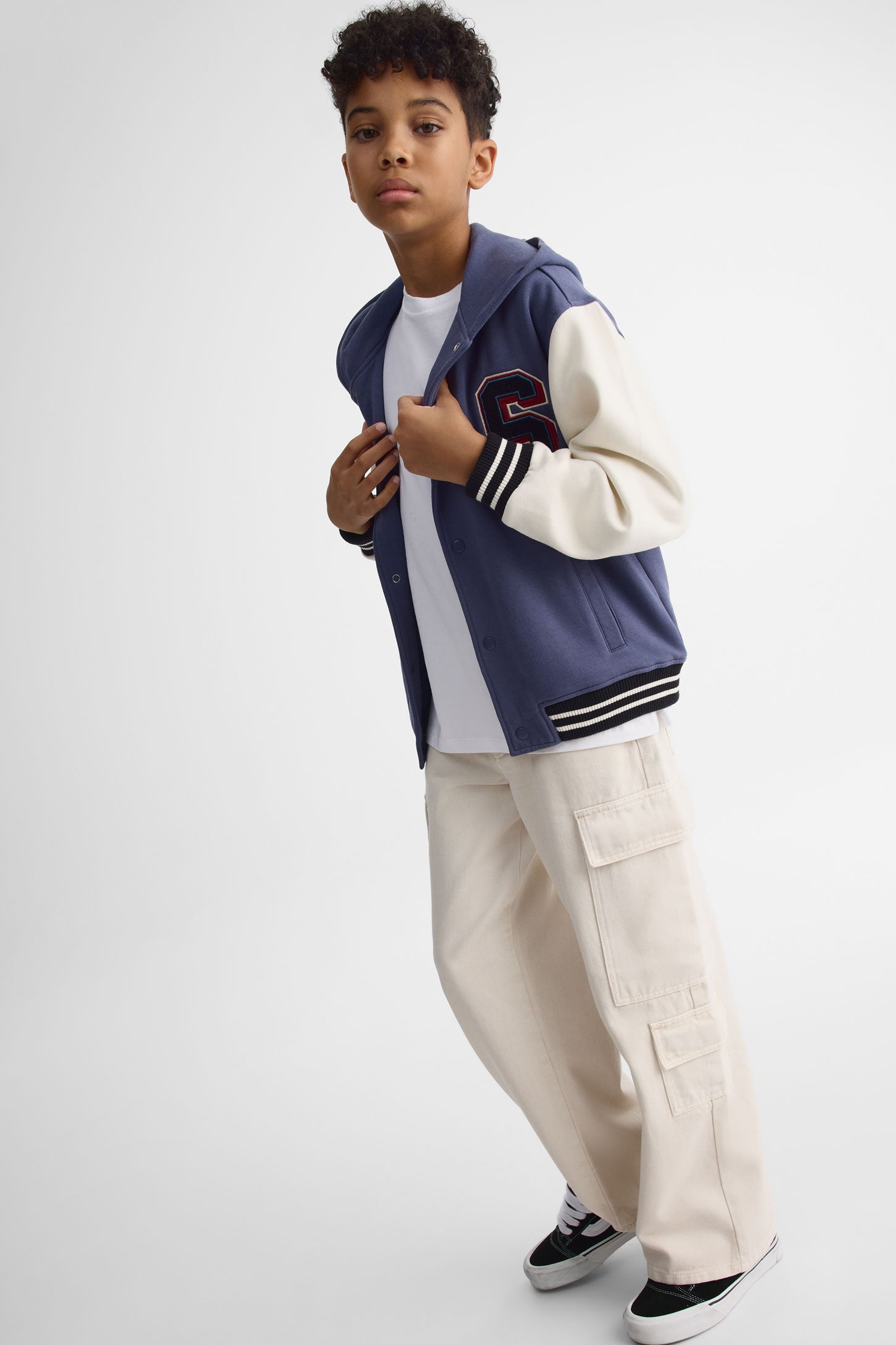 Veste bomber à capuchon – Ado garçon && MARIN