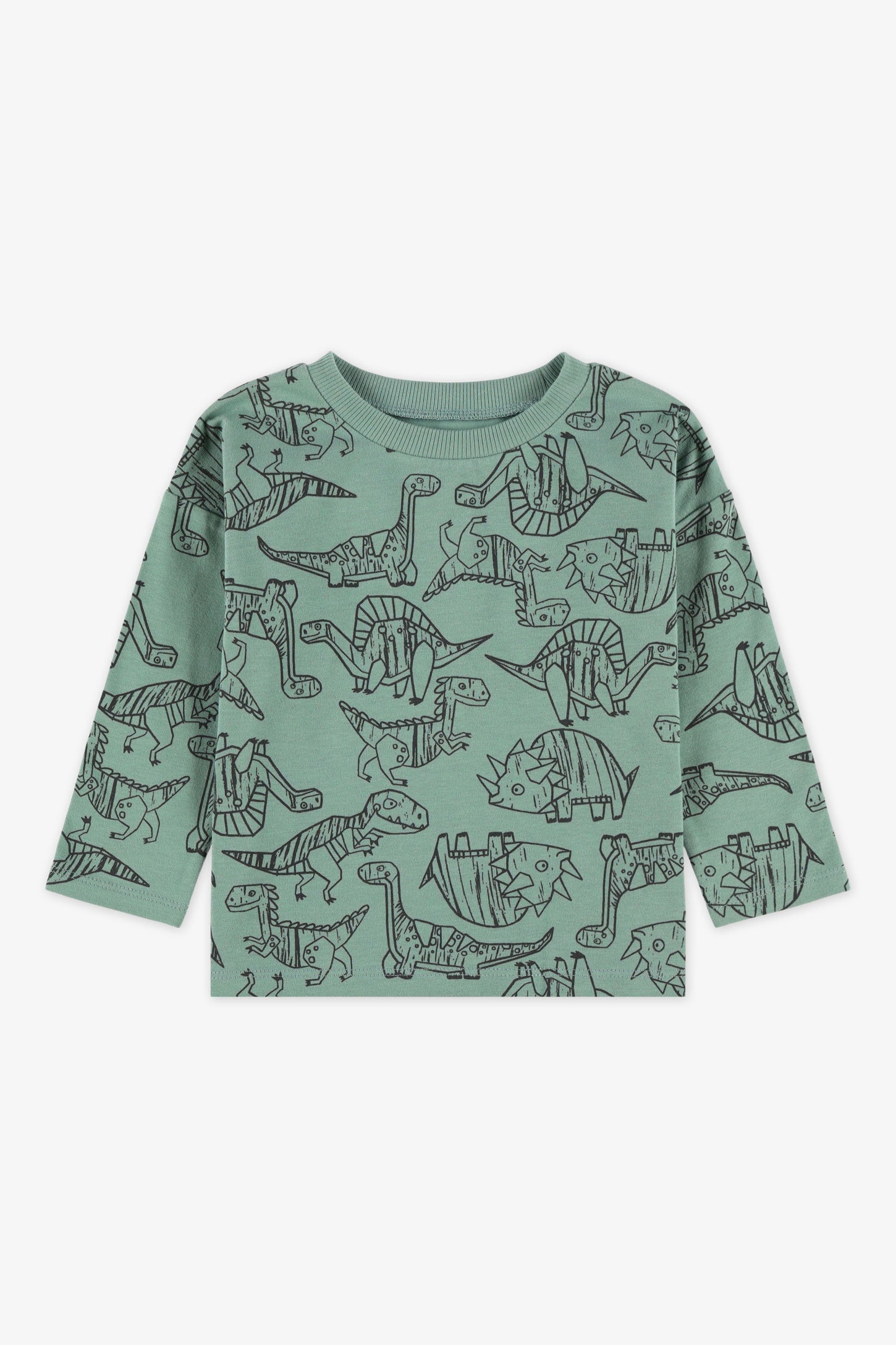 Chandail M/longues boxy imprimé - Bébé garçon && VERT/MULTI