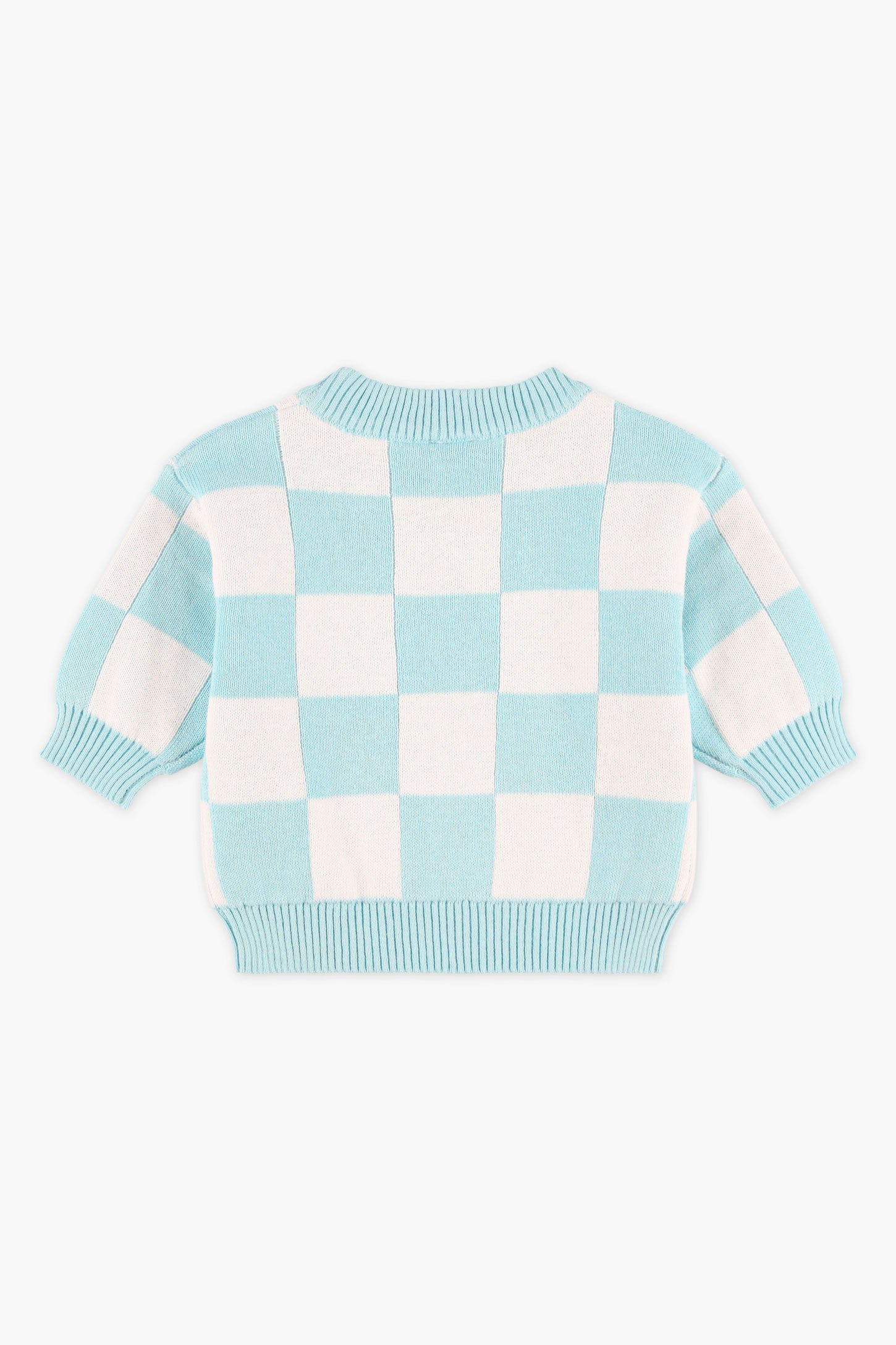 Chandail col rond tricot - Bébé garçon && BLEU MULTI