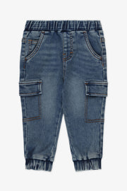 Jeans jogger cargo - Bébé garçon && DENIM