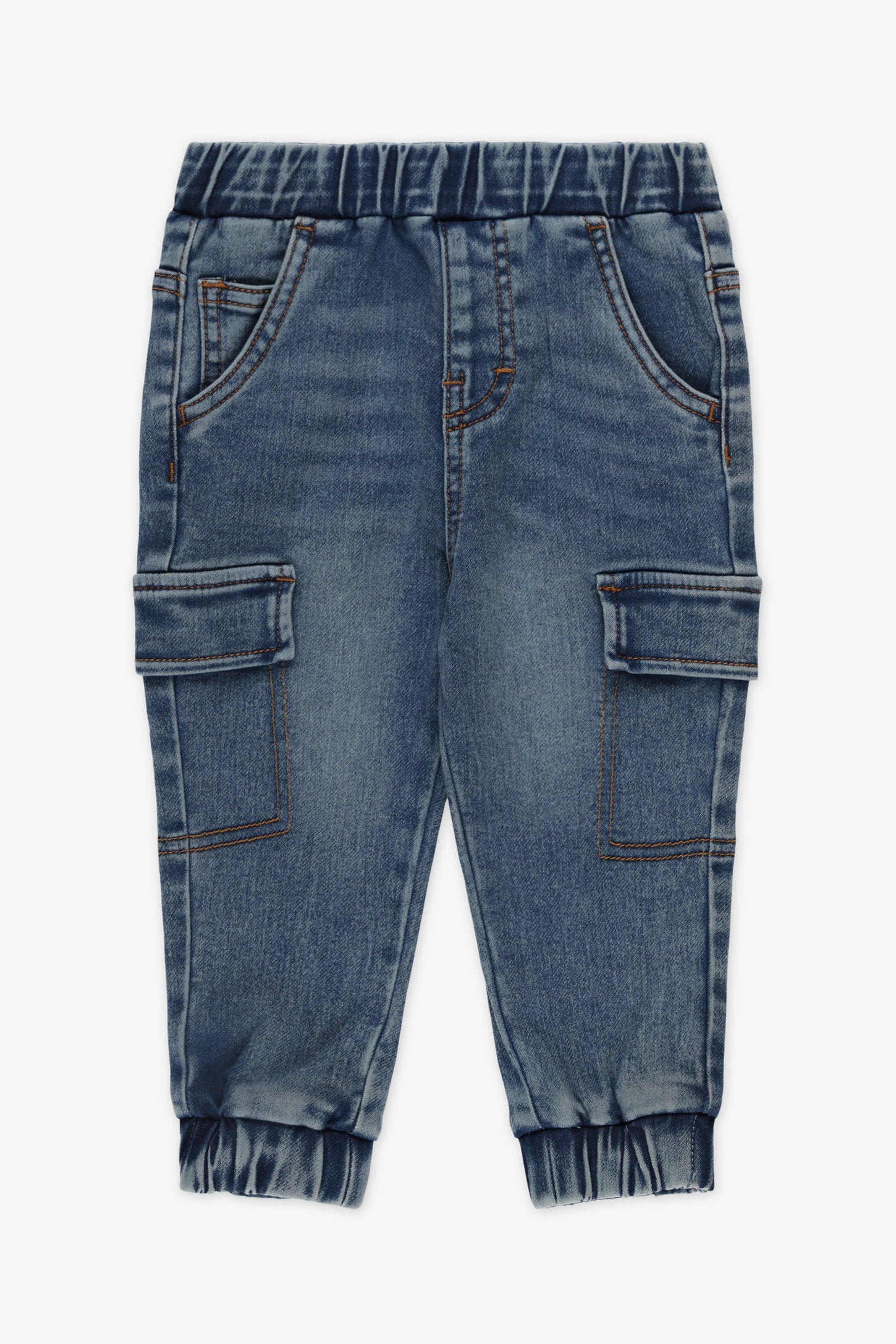 Jeans jogger cargo - Bébé garçon && DENIM