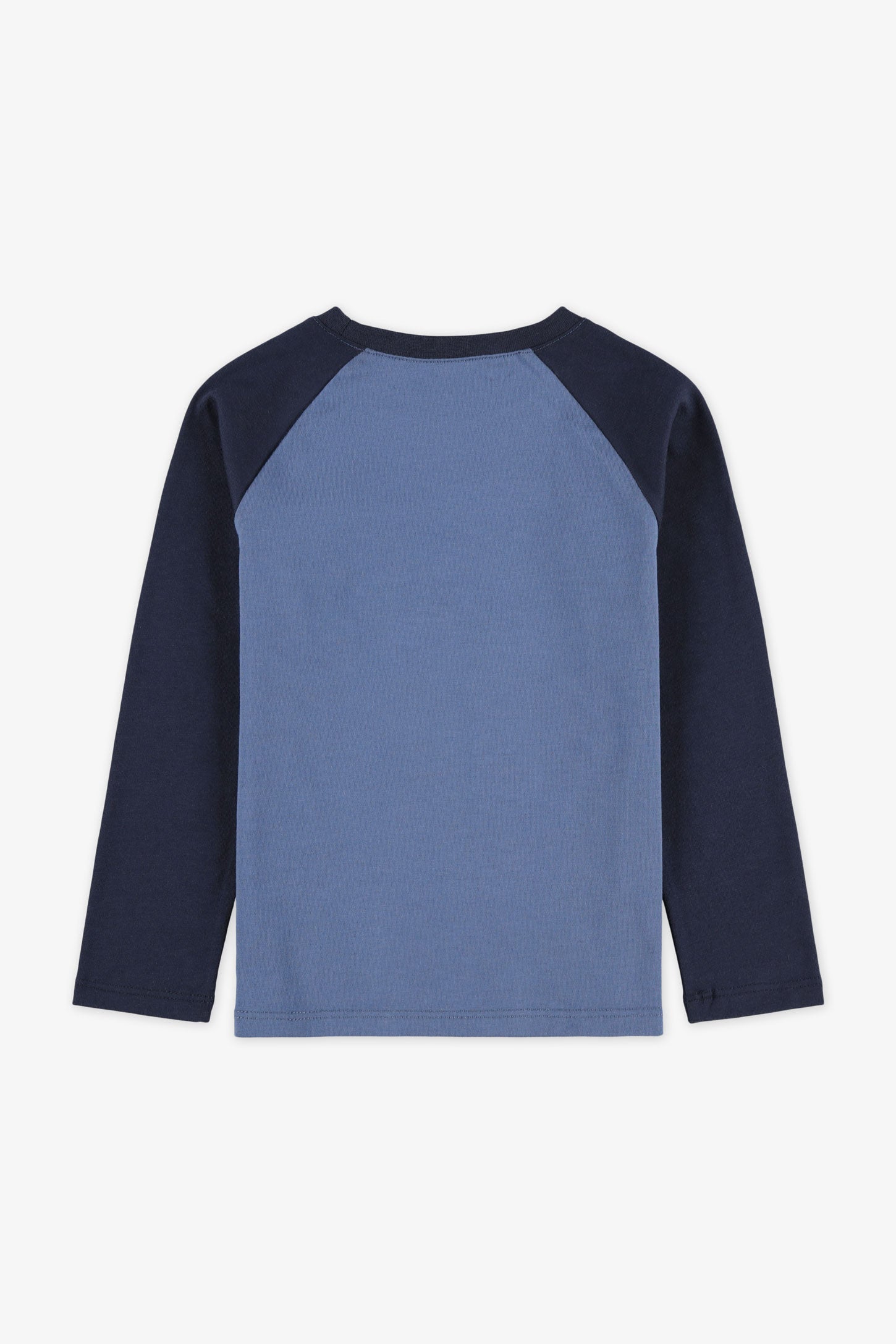 Chandail uni avec imprimé 2/20$ - Enfant garçon && BLEU