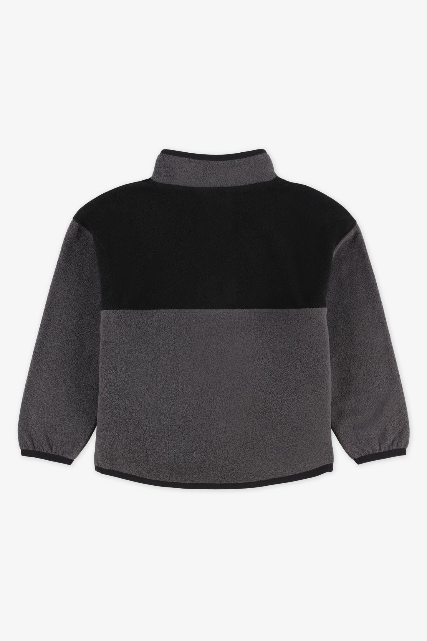 Chandail col montant micropolaire - Enfant garçon && CHARBON