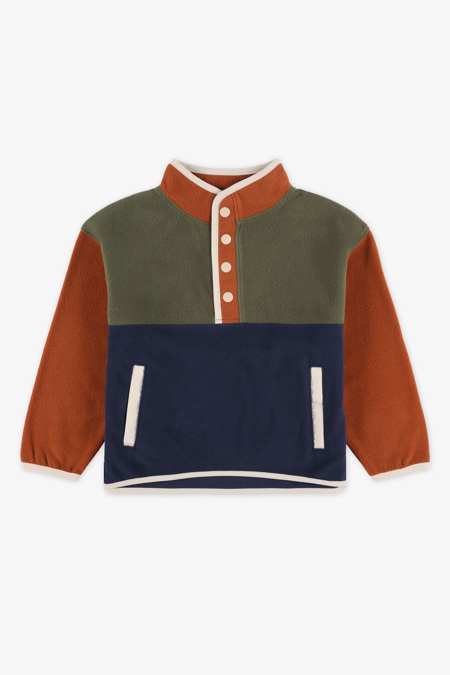 Chandail col montant micropolaire - Enfant garçon && CHAMEAU