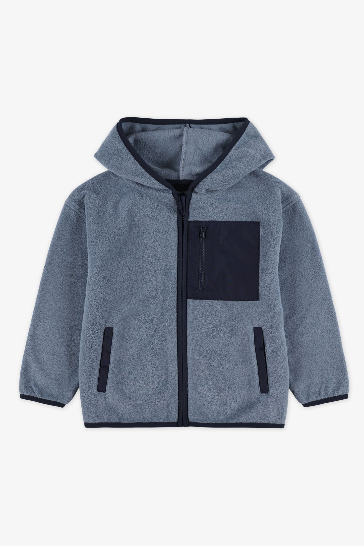 Veste à capuchon color block - Enfant garçon && BLEU