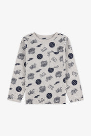 Chandail avec poche 2/20$ – Enfant garçon && GRIS MULTI