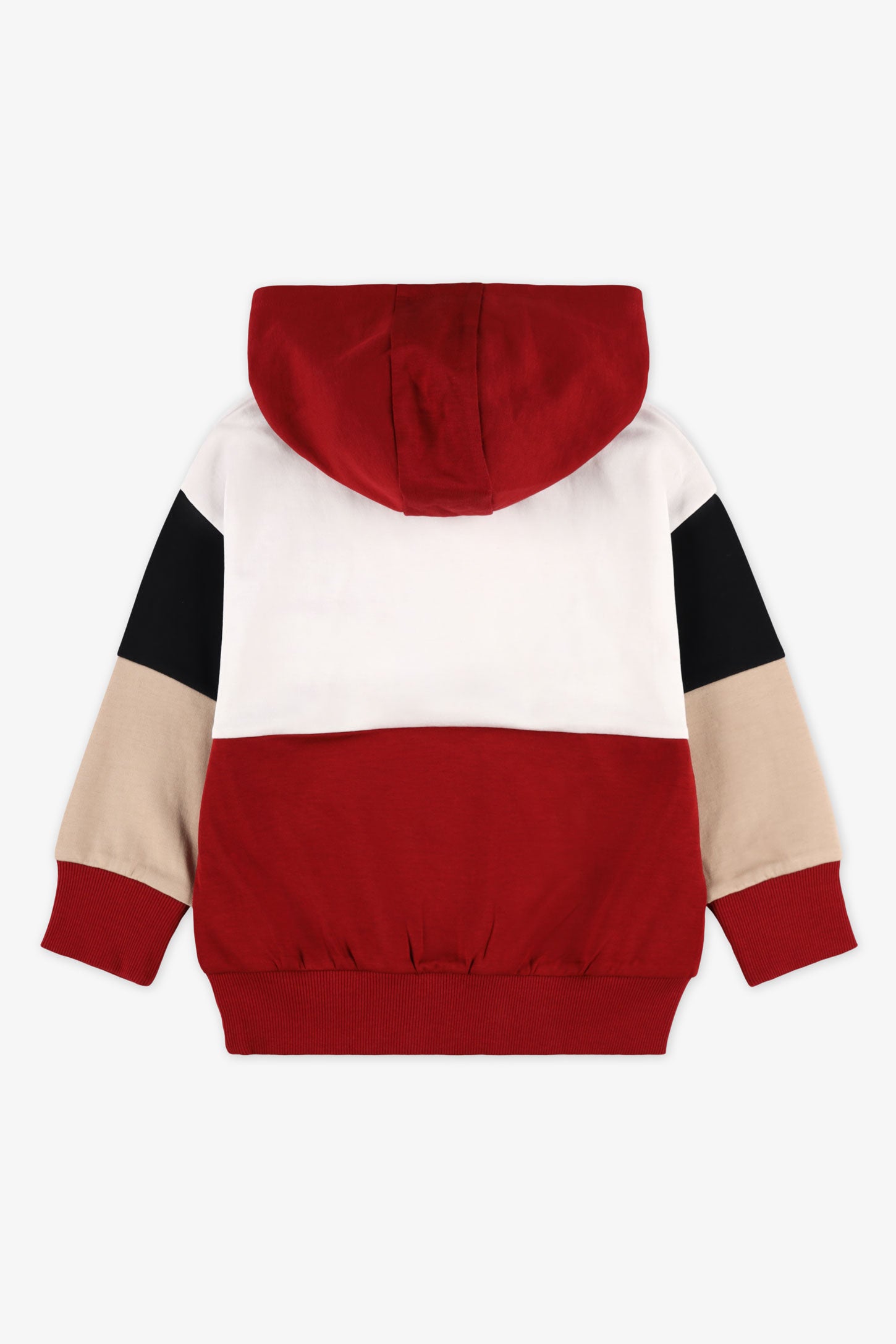 Chandail ouaté color block - Enfant garçon && ROUGE